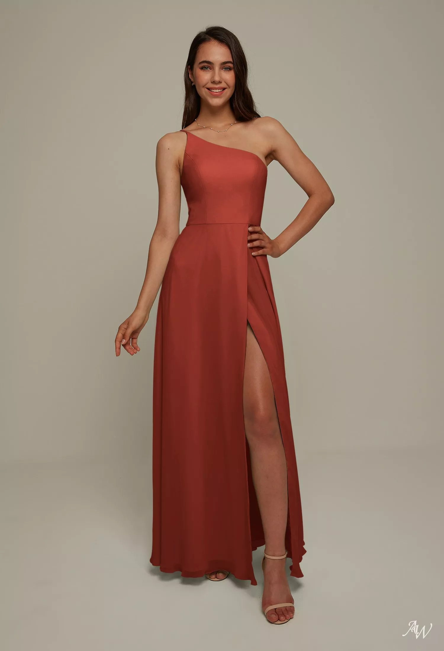 open lace back dress HONEY One Shoulder Pleated Bow Midi Dress in Orange