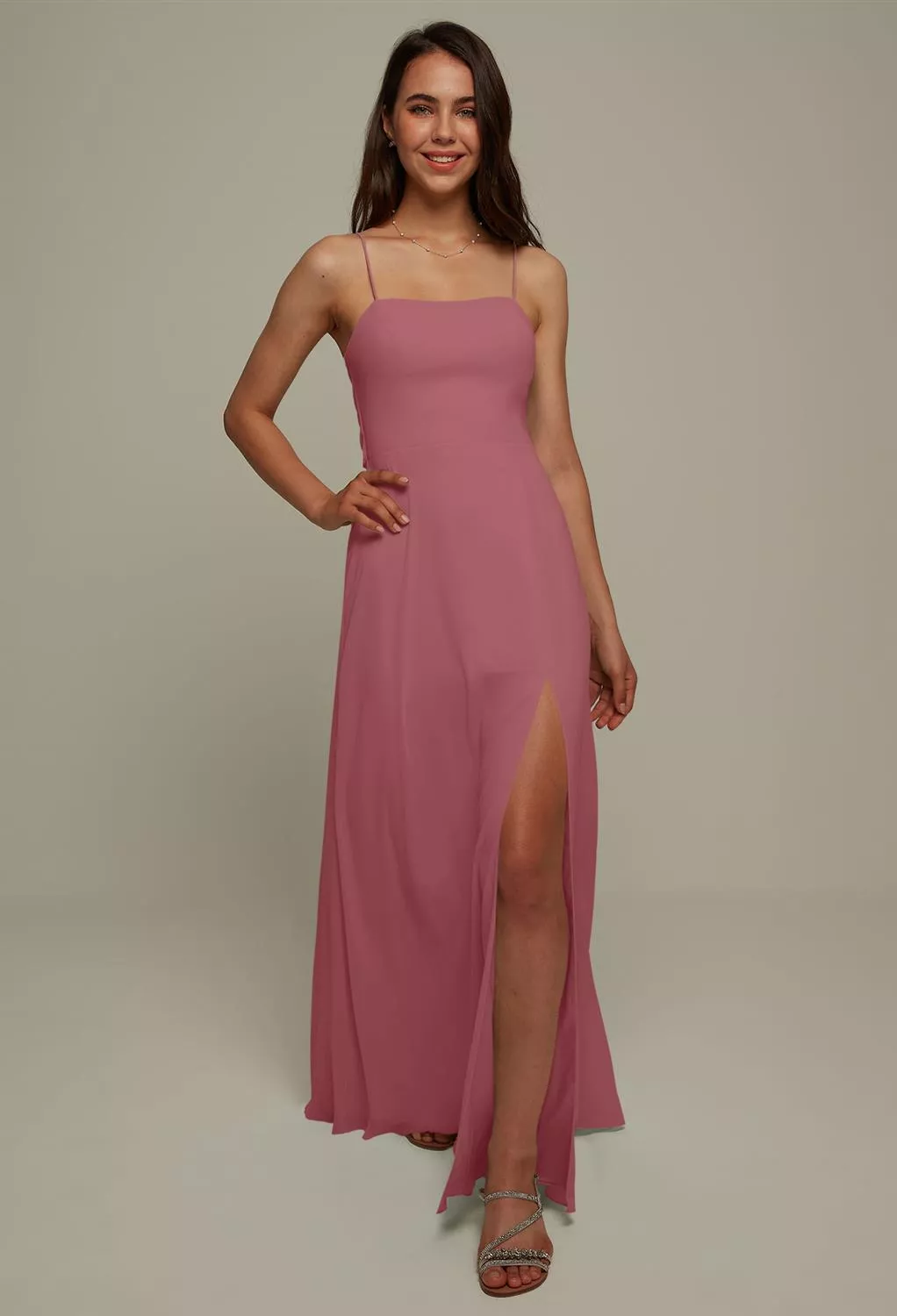 sachin and babi light blue dress English Rose Bridesmaid Dress Chiffon Size 2X