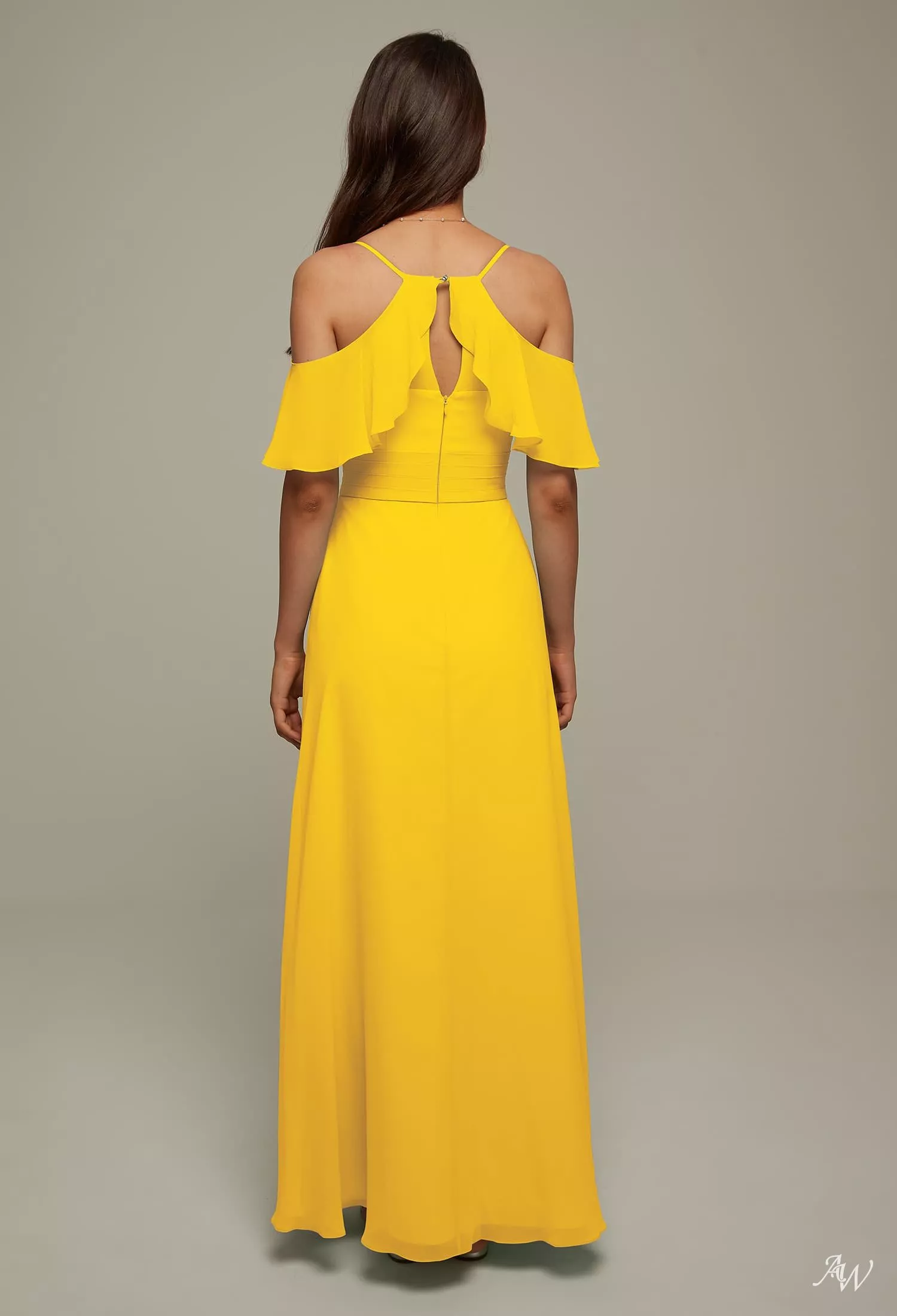 AW Jenifer Mustard Yellow Bridesmaid Dresses | AW.Bridal