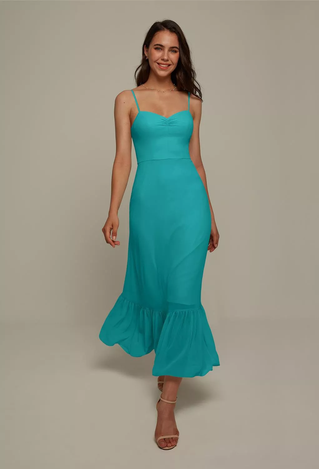 sachin and babi light blue dress Turquoise Casual Wedding Guest Dresses main image 0