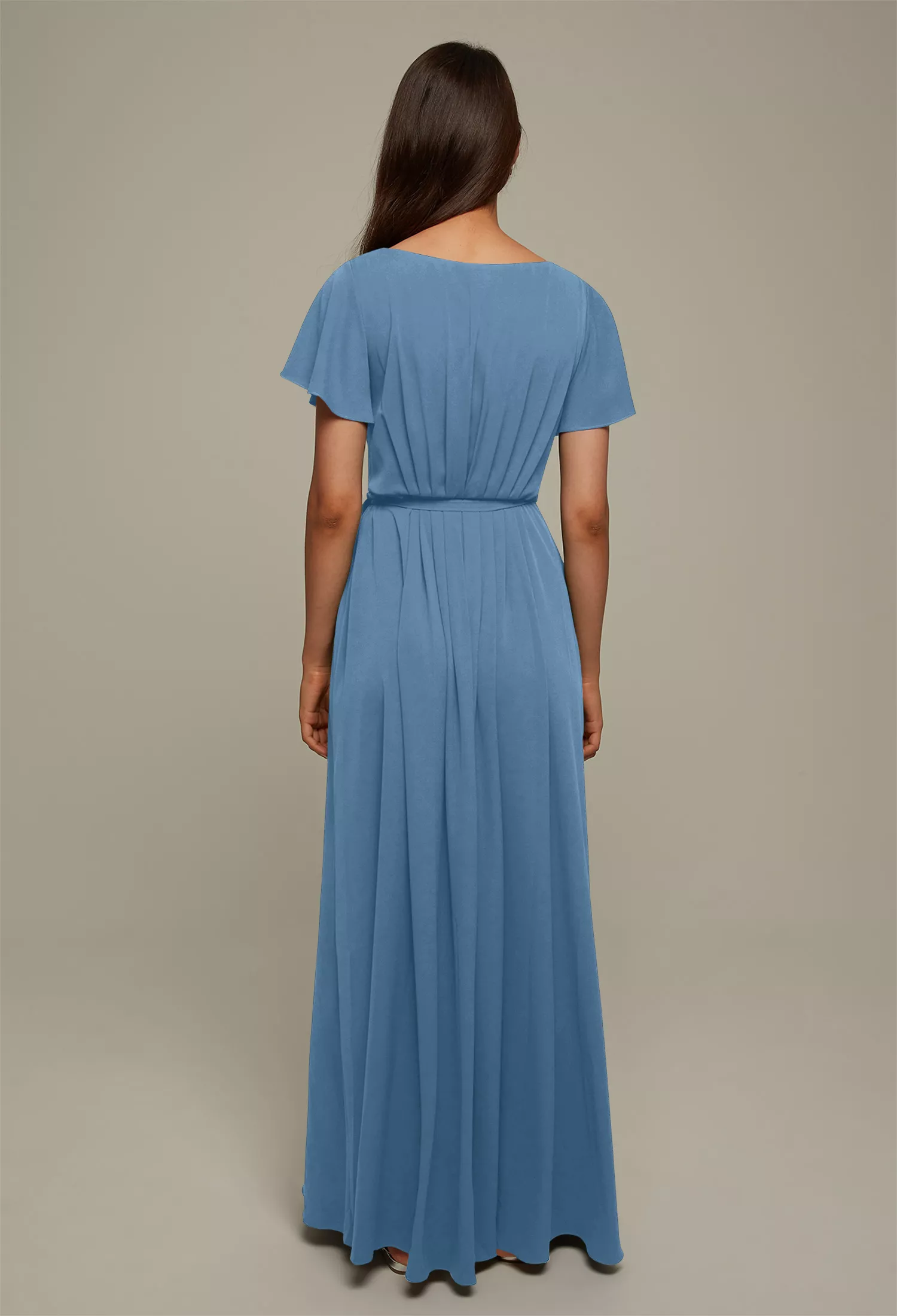 Dusty Blue Plus Size Dresses | AW.Bridal