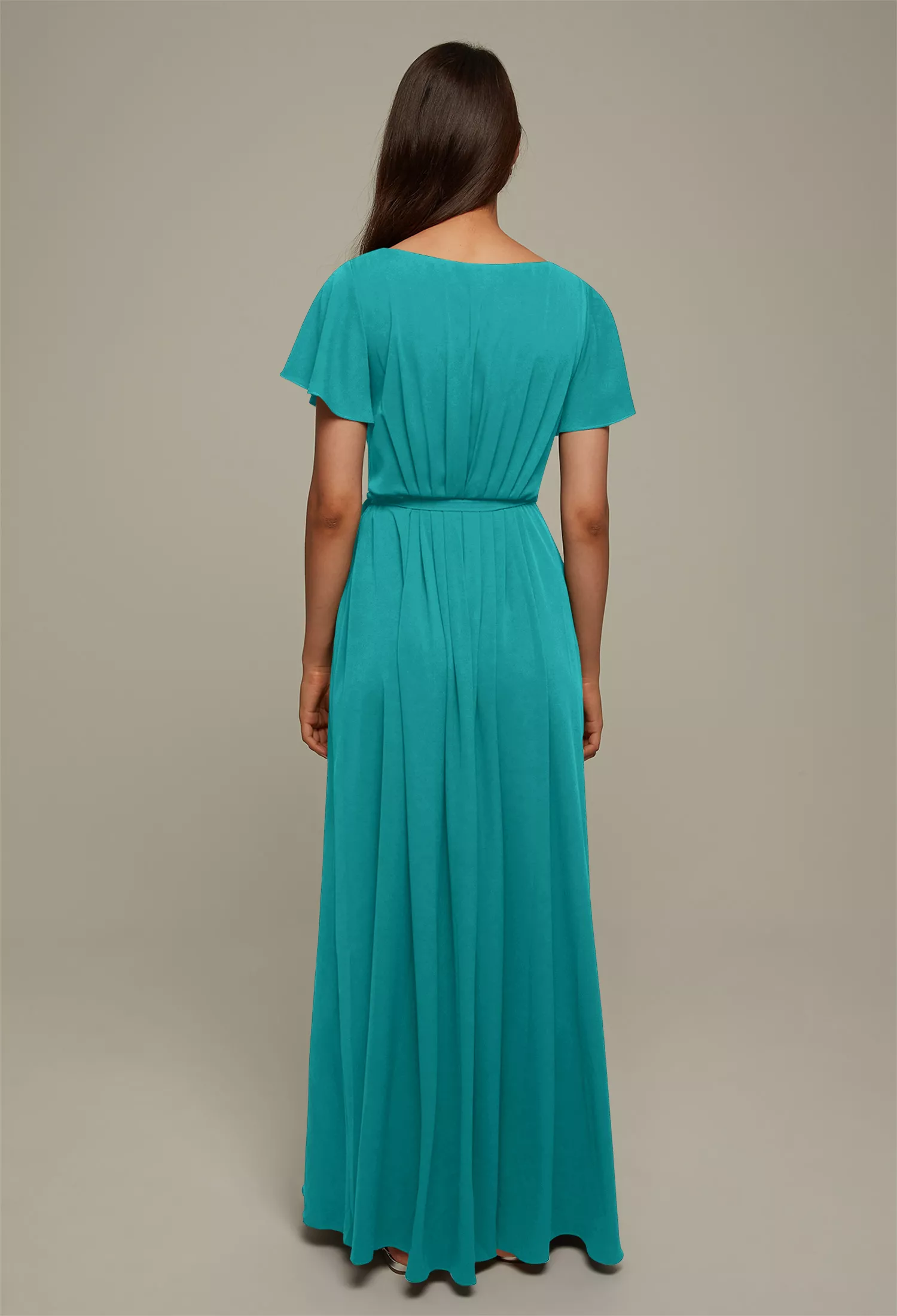 Turquoise Floral Bridesmaid Dresses | AW.Bridal