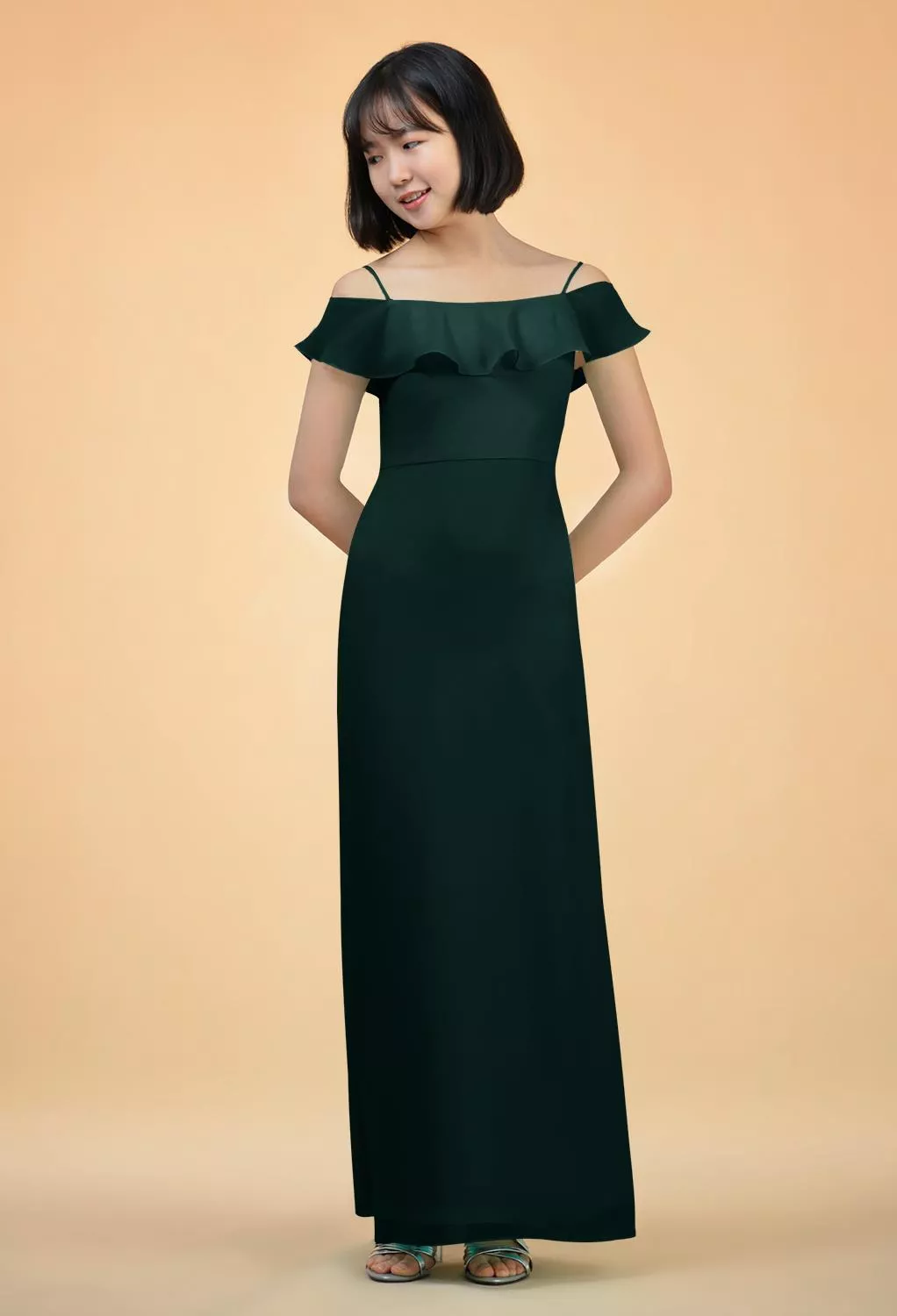 david's bridal wine bridesmaid dress A-Line V Neck Short Sleeves Chiffon Junior Bridesmaid Dresses