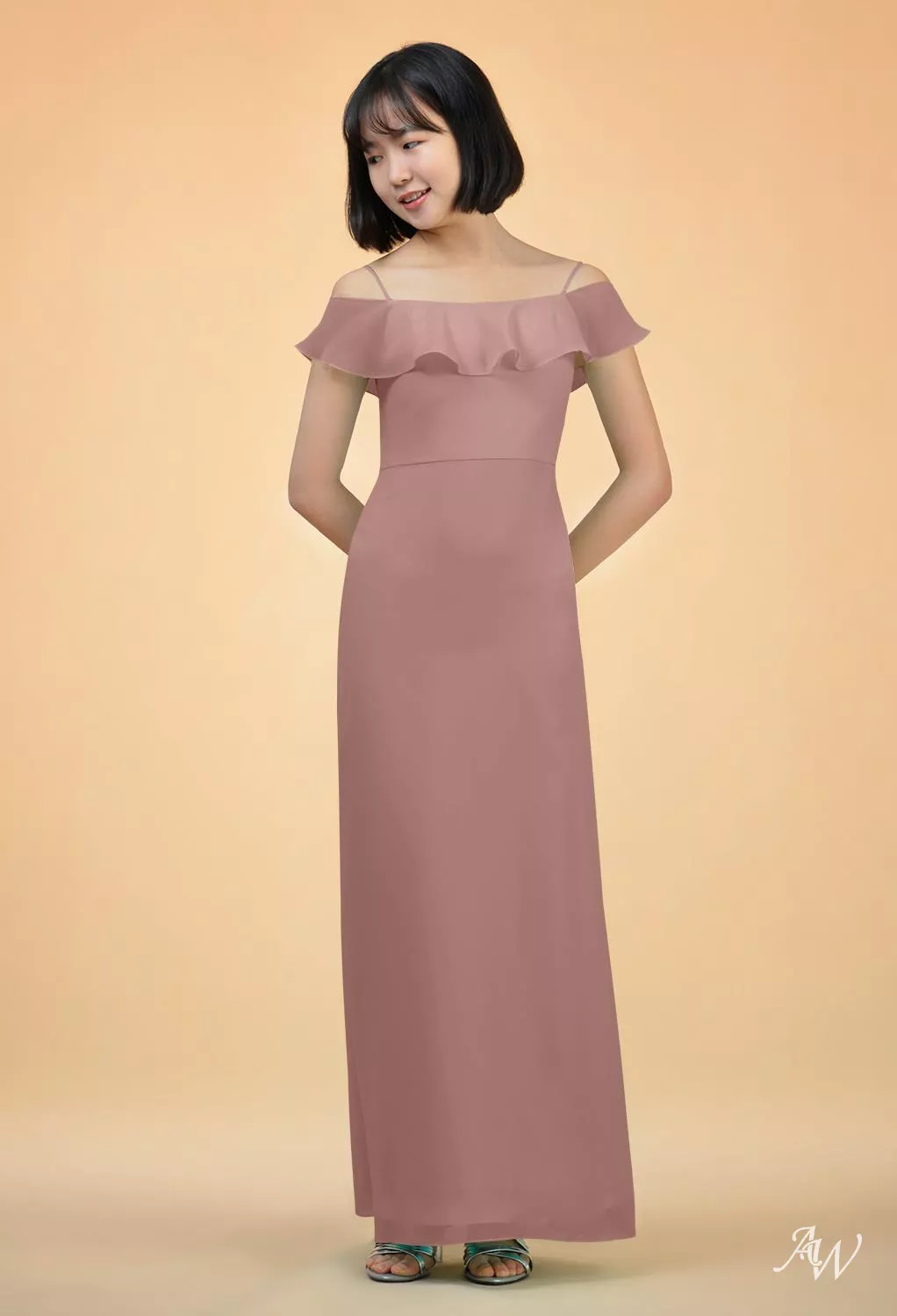 AW Ashley Dusty Rose Bridesmaid Dresses
