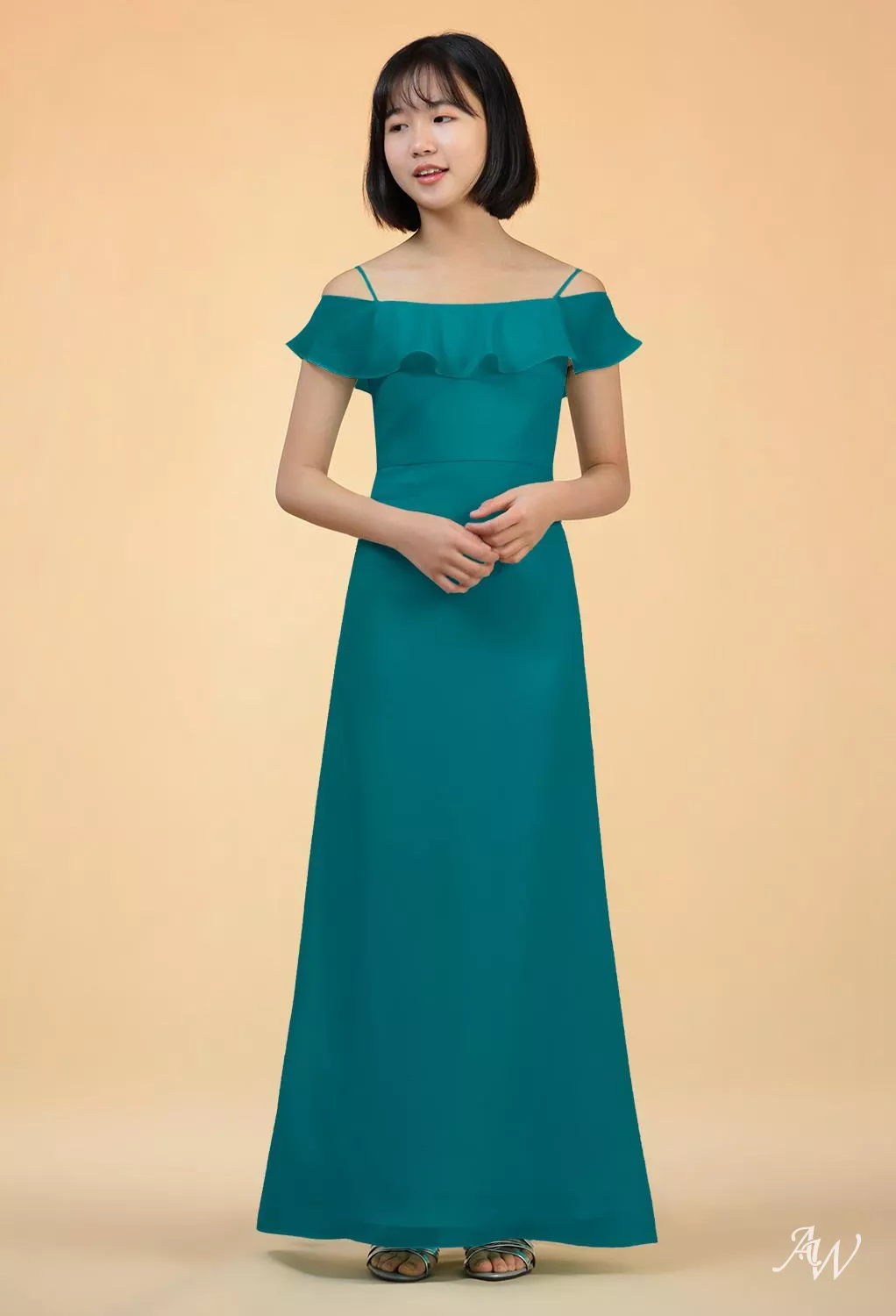 AW Ashley Turquoise Bridesmaid Dresses