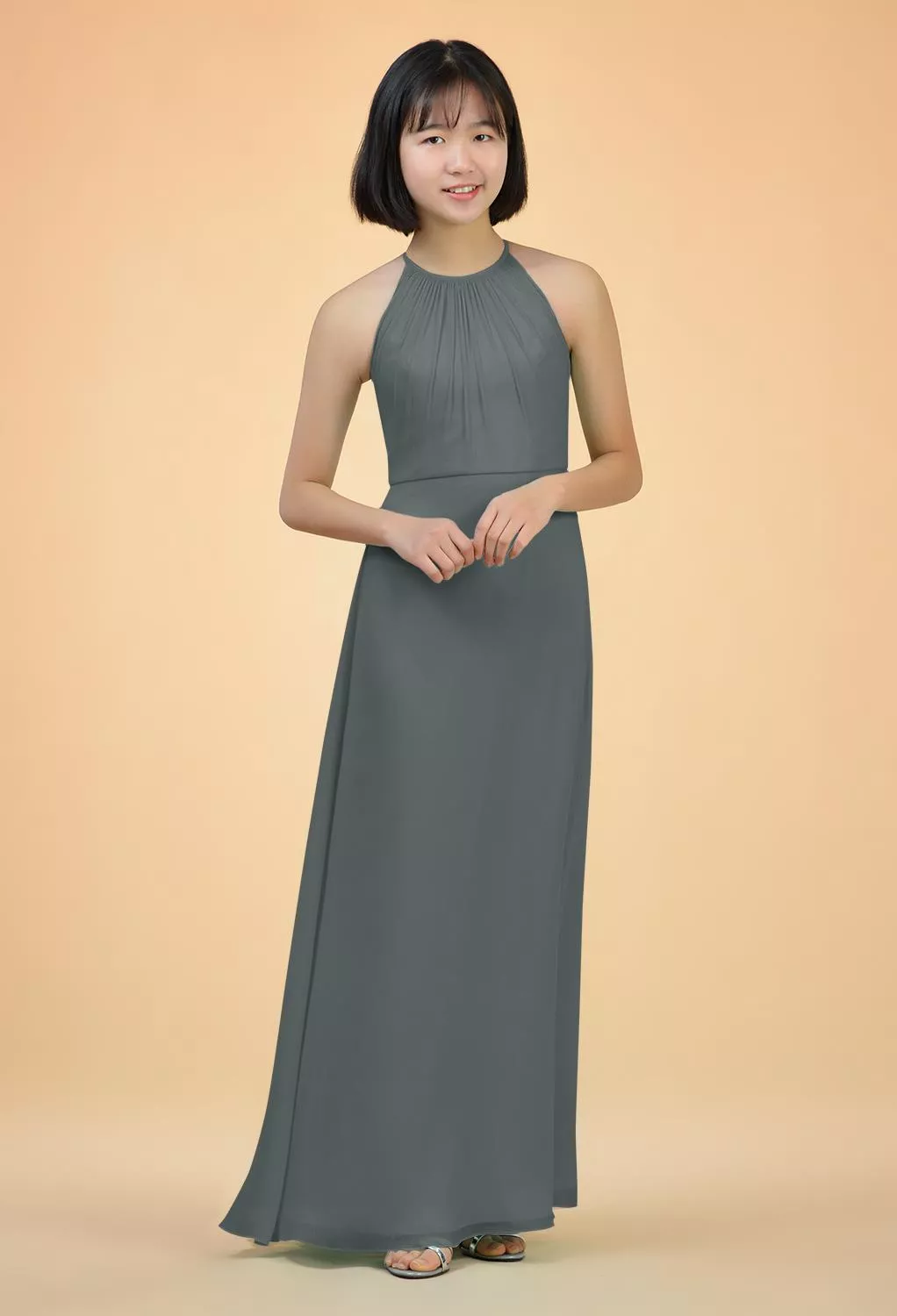 Steel Gray Bridesmaid Dresses Page 7