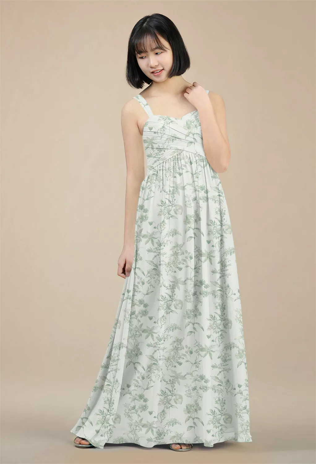 vera wang junior bridesmaid dresses vera wang junior bridesmaid dresses dideyttawl Junior Bridesmaid Dresses  Ruffle Sleeve Square Neck Chiffon A-Line