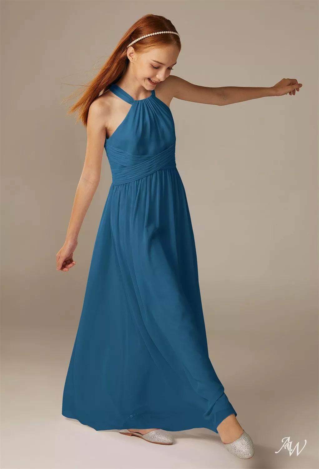 bridesmaid dresses phoenix AW Ink Blue Tailored from a luxe New:New Coastal Beach White Inset Material:Glitter Tulle
