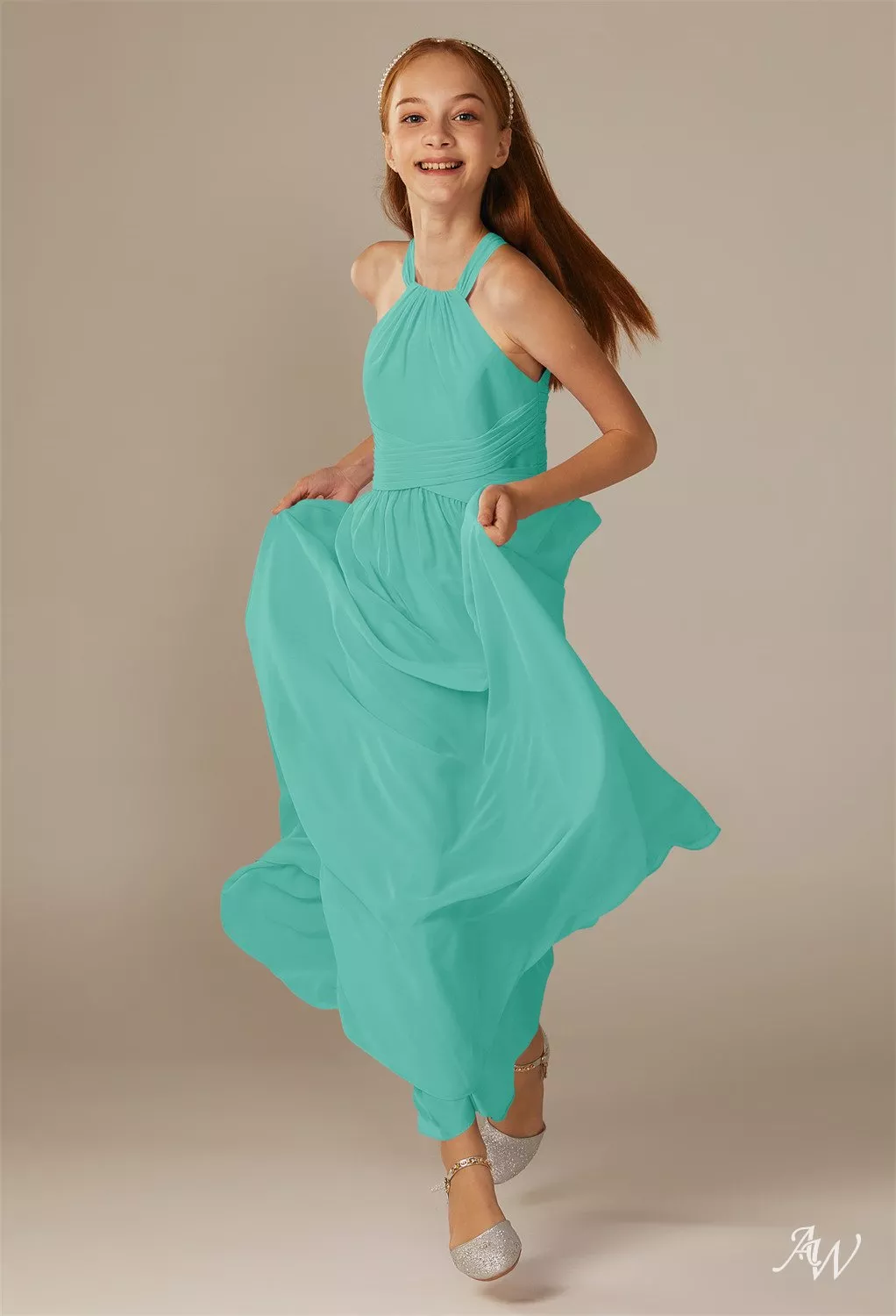 tiffany bridal bridesmaid dresses AW Phoenix Straps Sleeves
