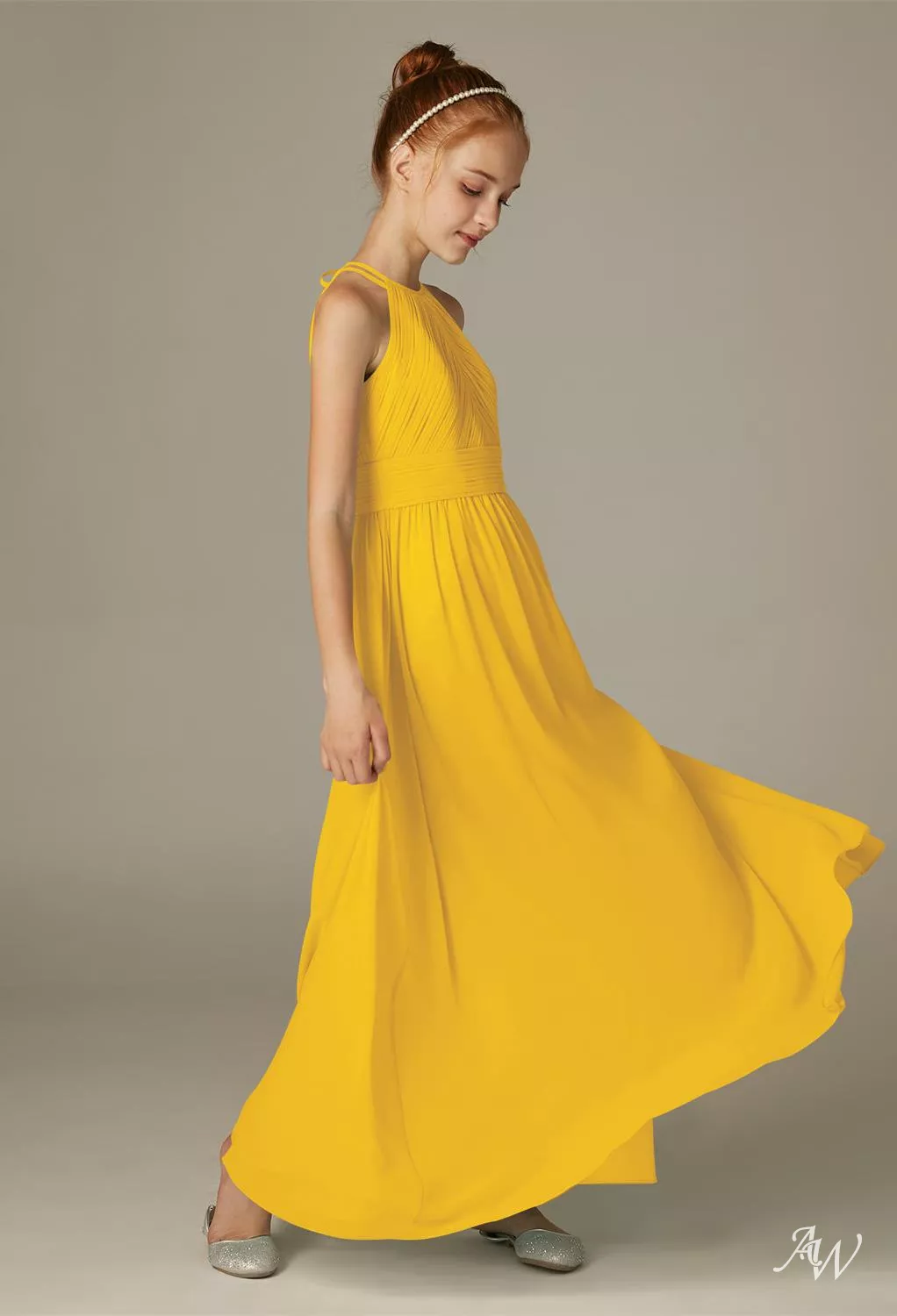 mustard gold bridesmaid dresses Kennedy Blue Tabitha Bridesmaid Dress main image 0