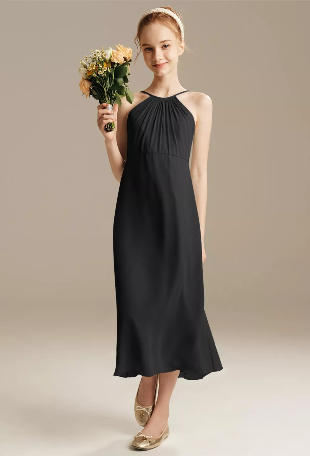 black junior bridesmaid dresses Dress | One Shoulder Satin High-Low Gown junior bridesmaid dresses girls Zacpncv Short Sleeves Junior Bridesmaid