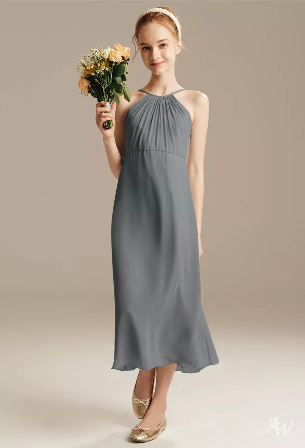 poppy bridesmaid dress AW Steel Gray Dresses Color:BURGUNDY Oversized Seam Long Sleeve Collection-New-Arrivals Chiffon dress Be the life of