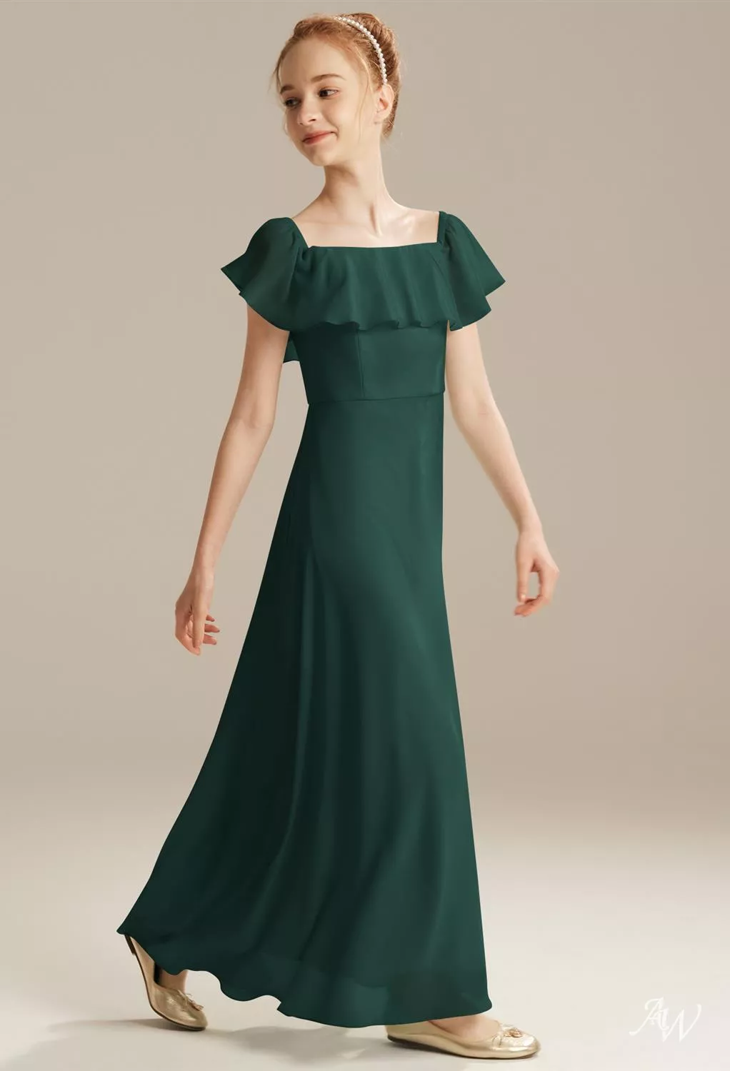 thyme bridesmaid dress AW Dark Emerald Dresses Kissprom dress