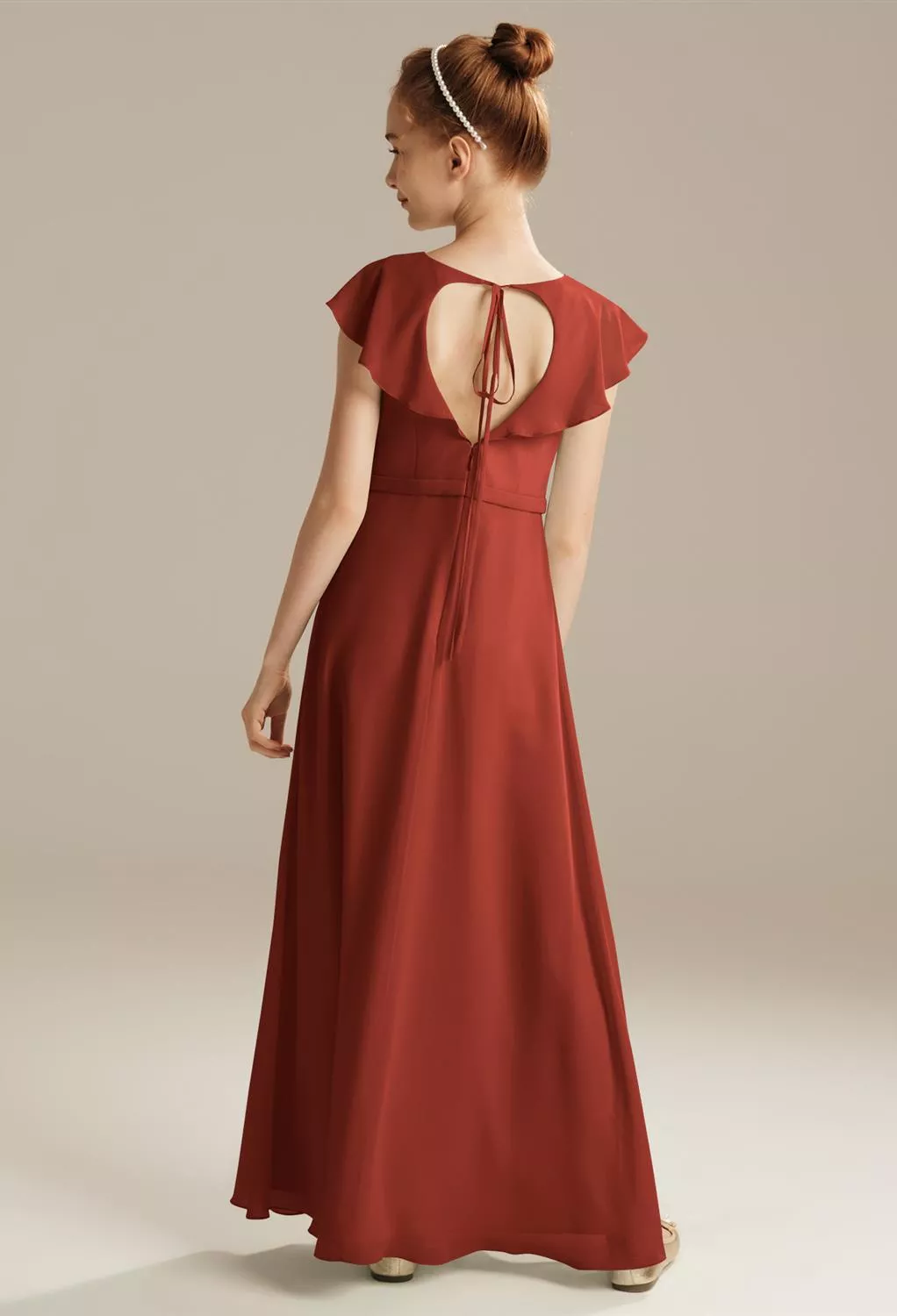 Rust Junior Bridesmaid Dresses | AW.Bridal