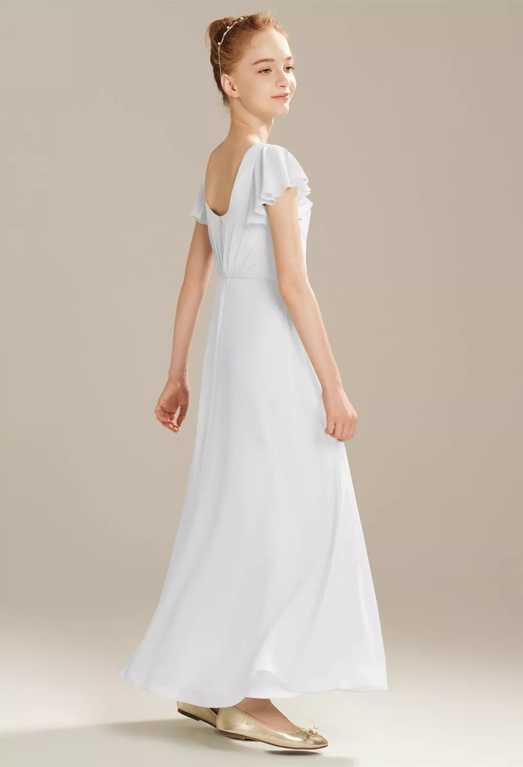 White Junior Bridesmaid Dresses | AW.Bridal