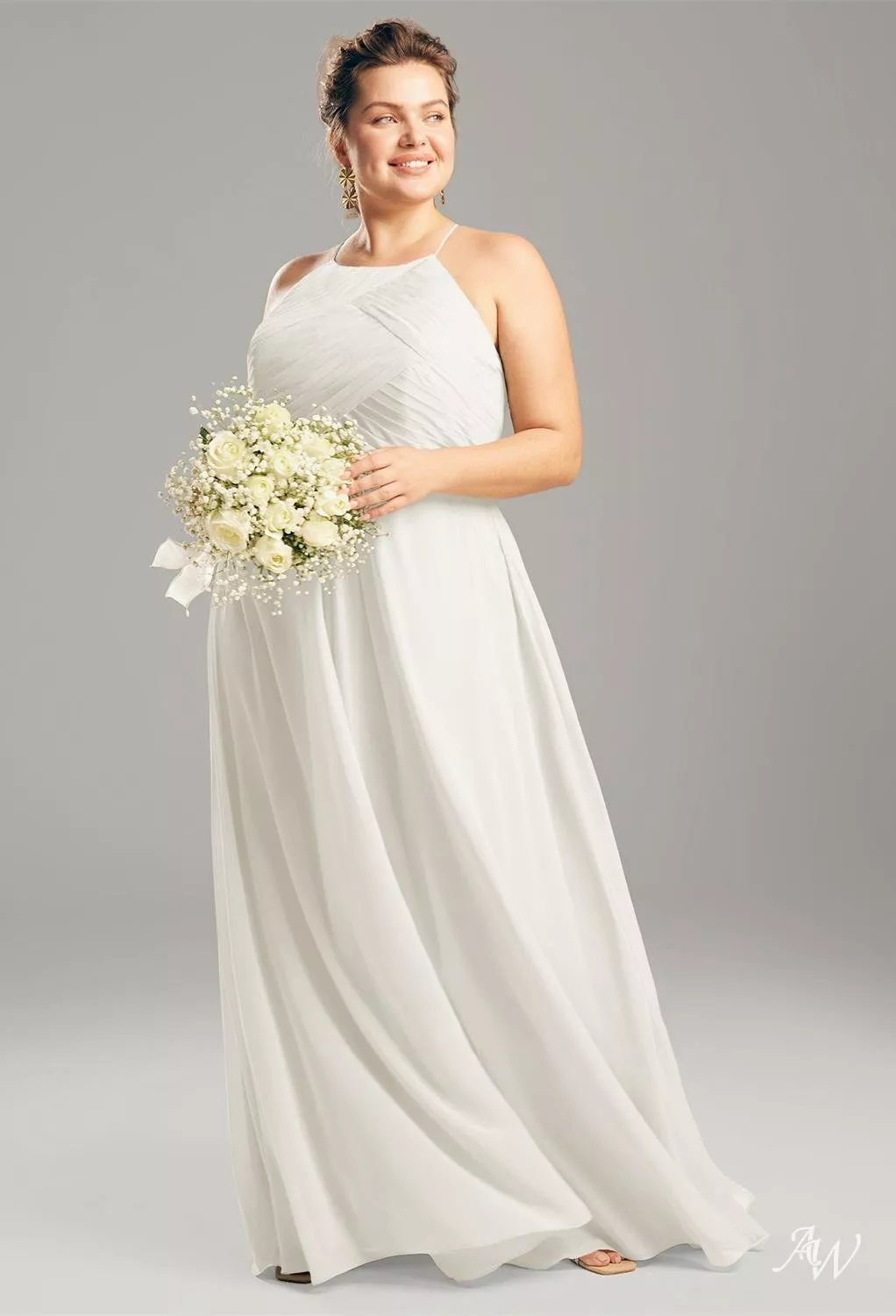 blue dress for baby girl Long Chiffon Lace Cap Sleeve Ivory Beach Wedding Dresses Plus Size AWD1003 main image 0