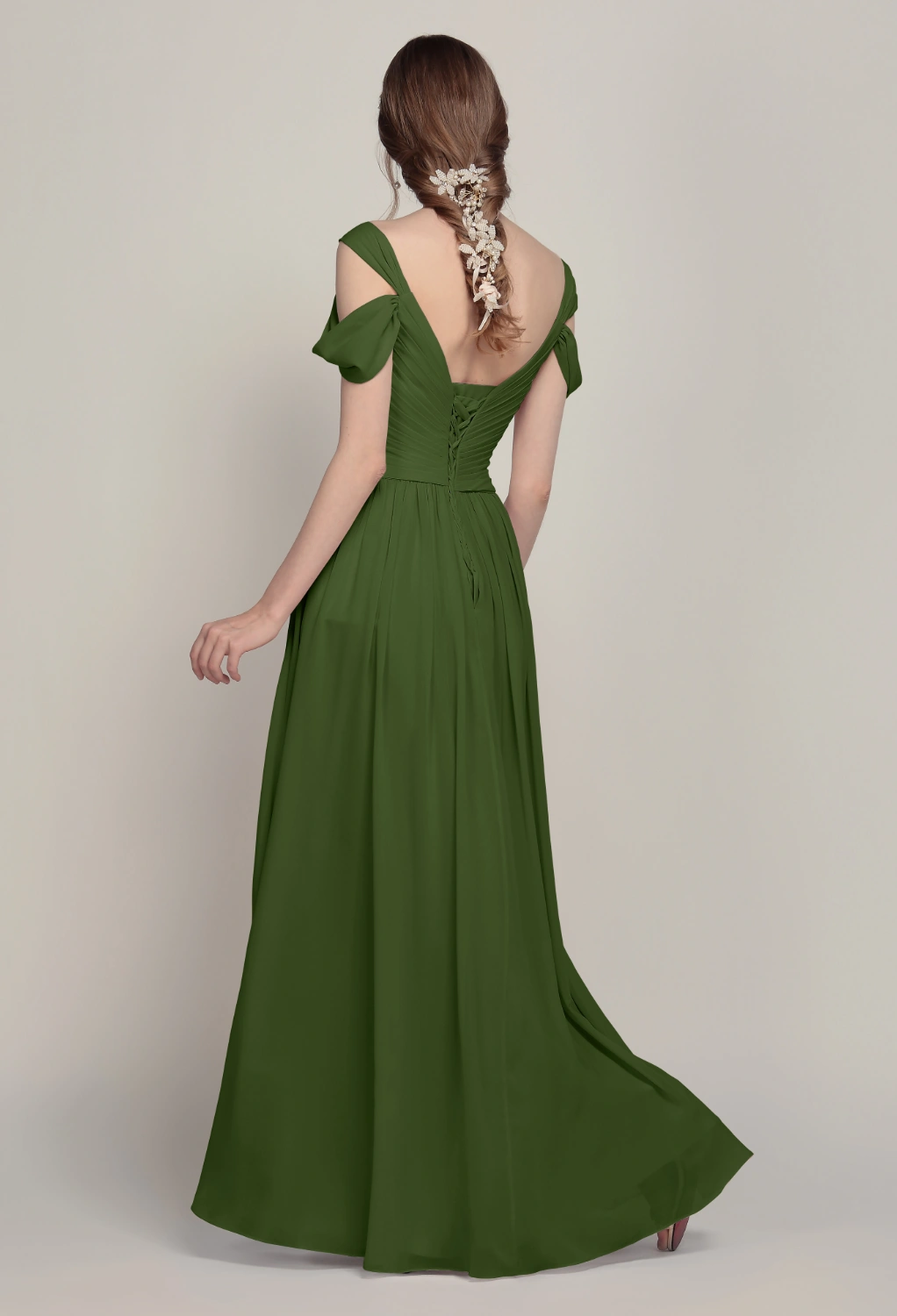 green metallic knit dress Suki Maxi - Pastel by MESHKI inv-569 main image 1