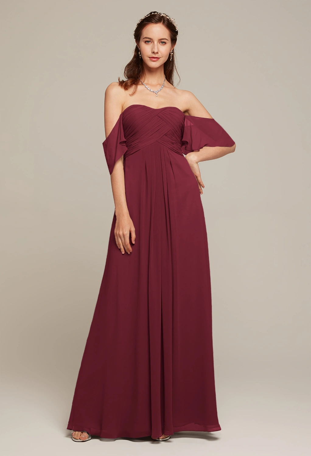 Burgundy Maternity Bridesmaid Dresses | AW.Bridal