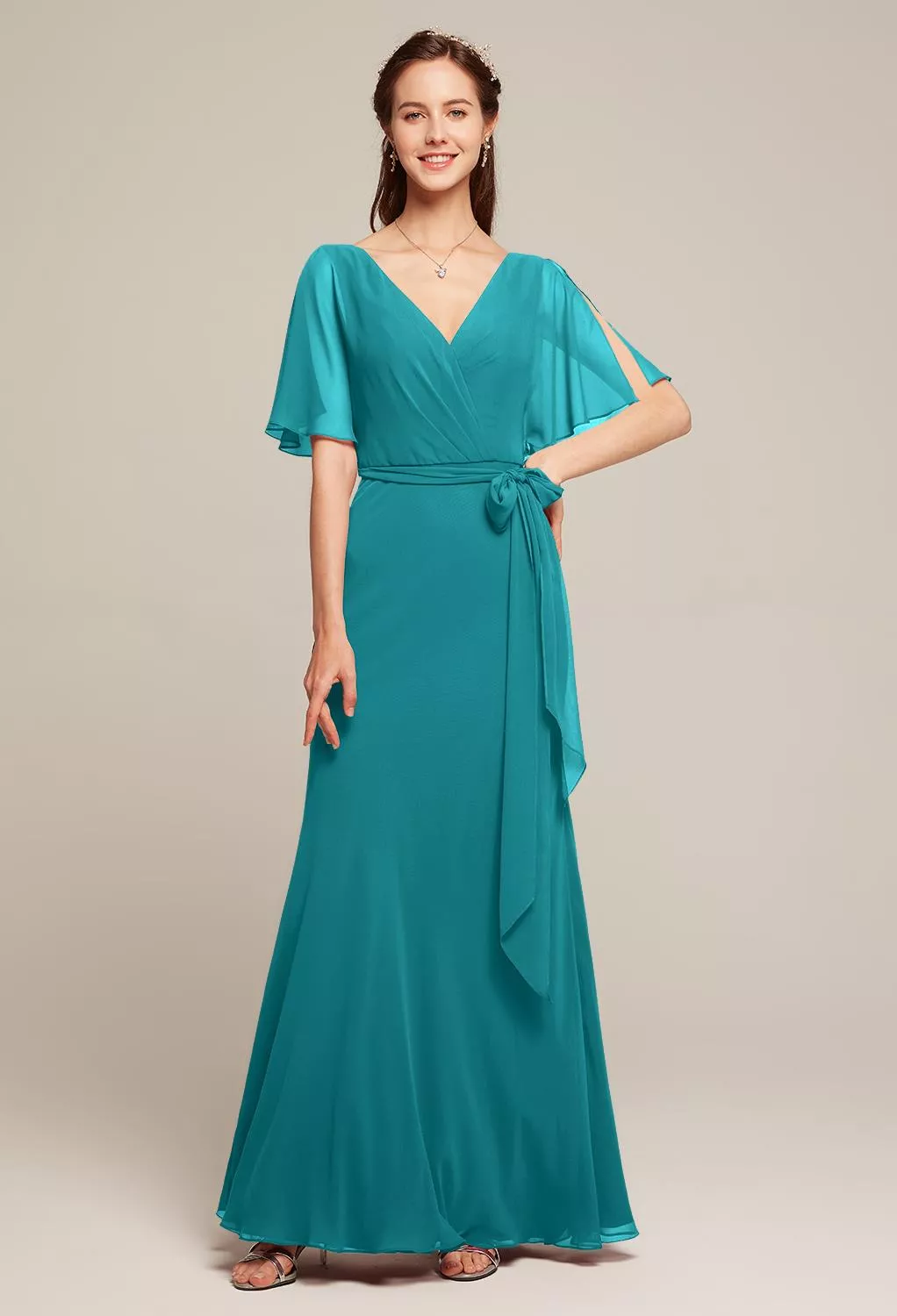 turquoise and red bridesmaid dresses KissProm
