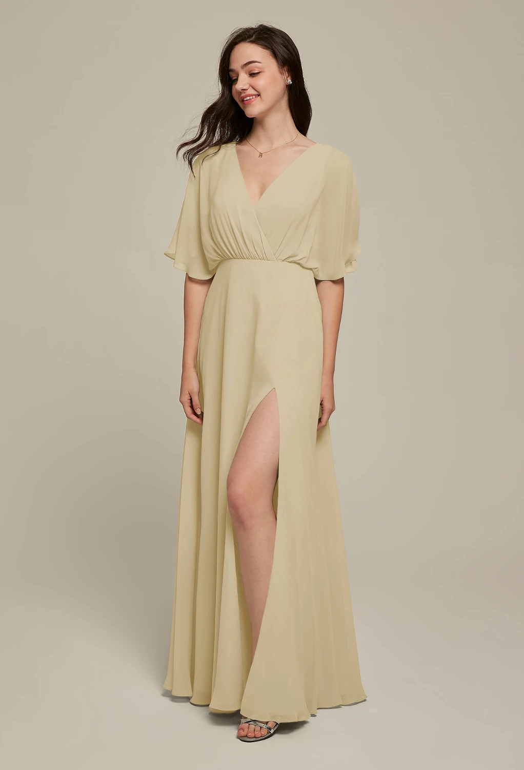 Champagne, Nude Plus Size Dresses | AW.Bridal