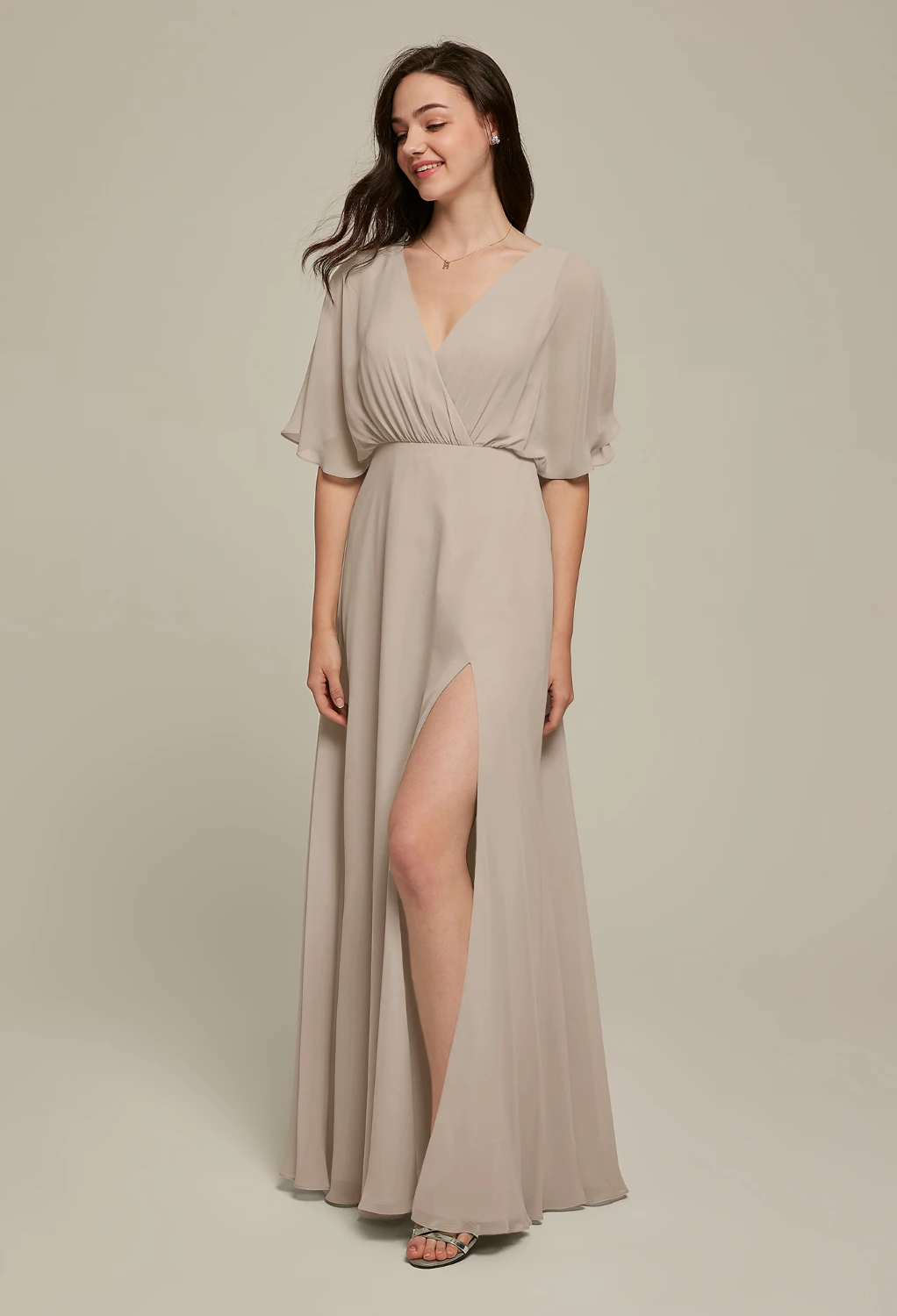 taupe maternity bridesmaid dresses Taupe Multi Floral Print Sleeveless Maternity Maxi Dress  PinkBlush