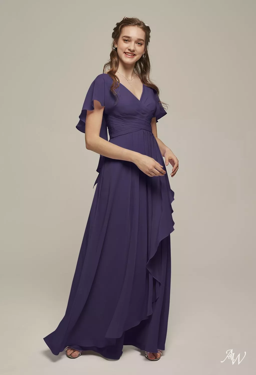 regency bridesmaid dresses Yellow Fit & Flare Maxi Dress for Women