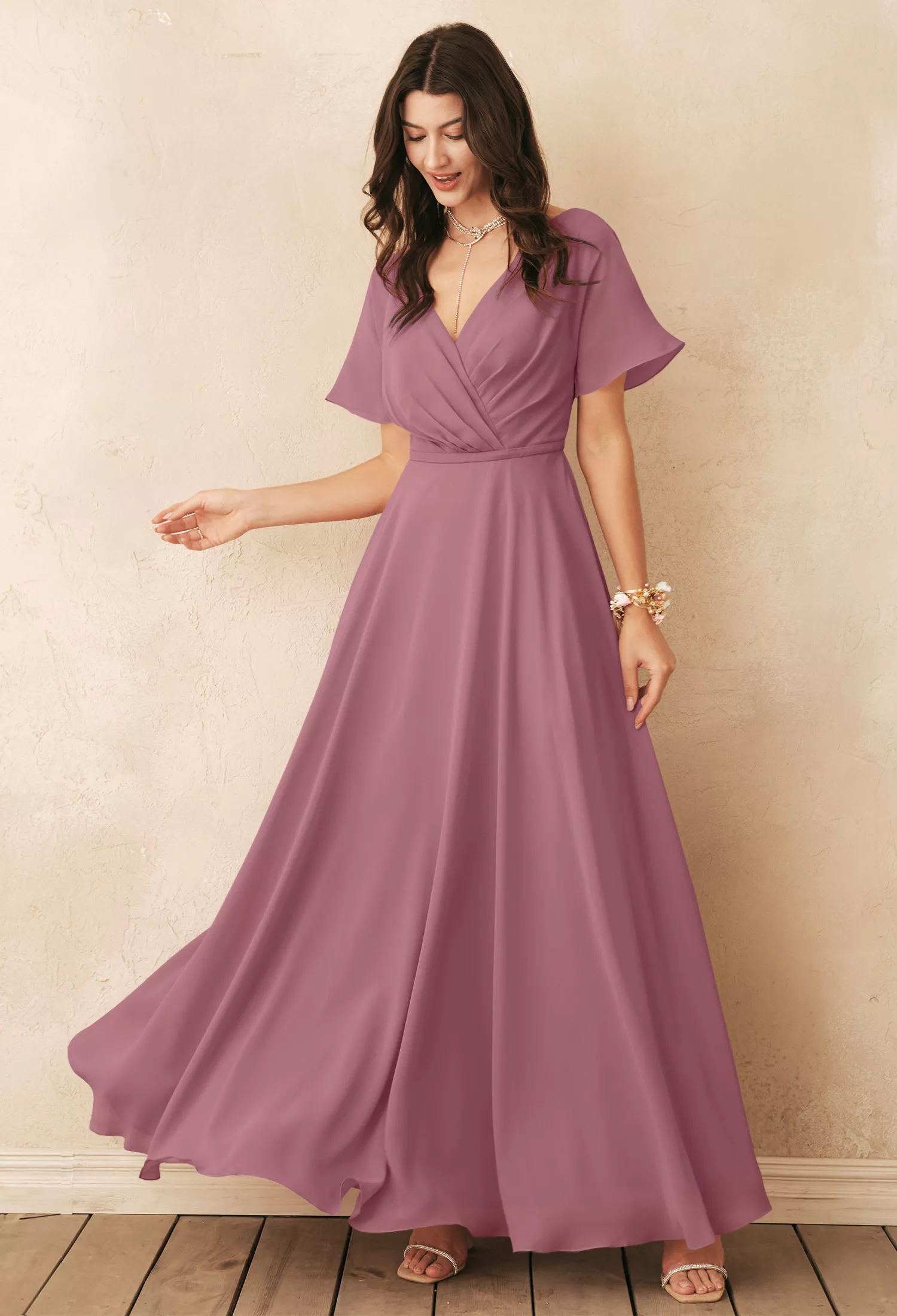 Dusty Rose Plus Size Dresses