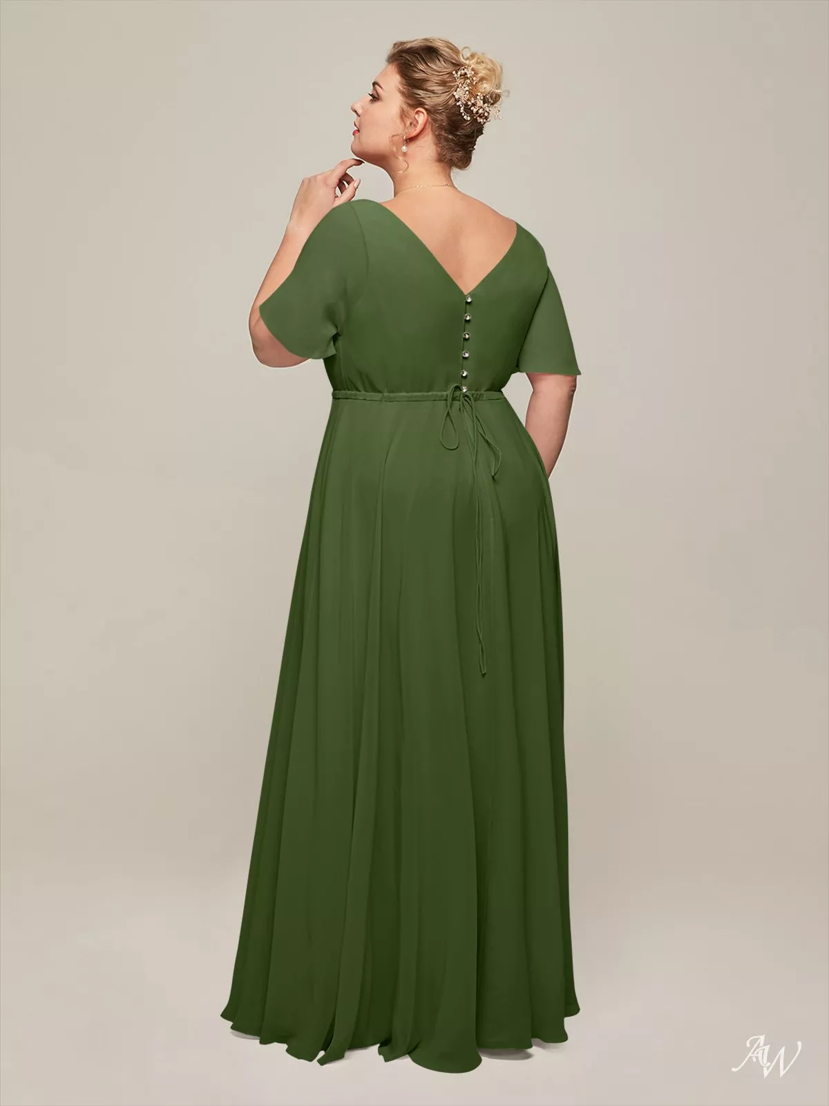 john deere green bridesmaid dresses Mismatched Green A-line Long Cheap Bridesmaid Dresses , MRB0026
