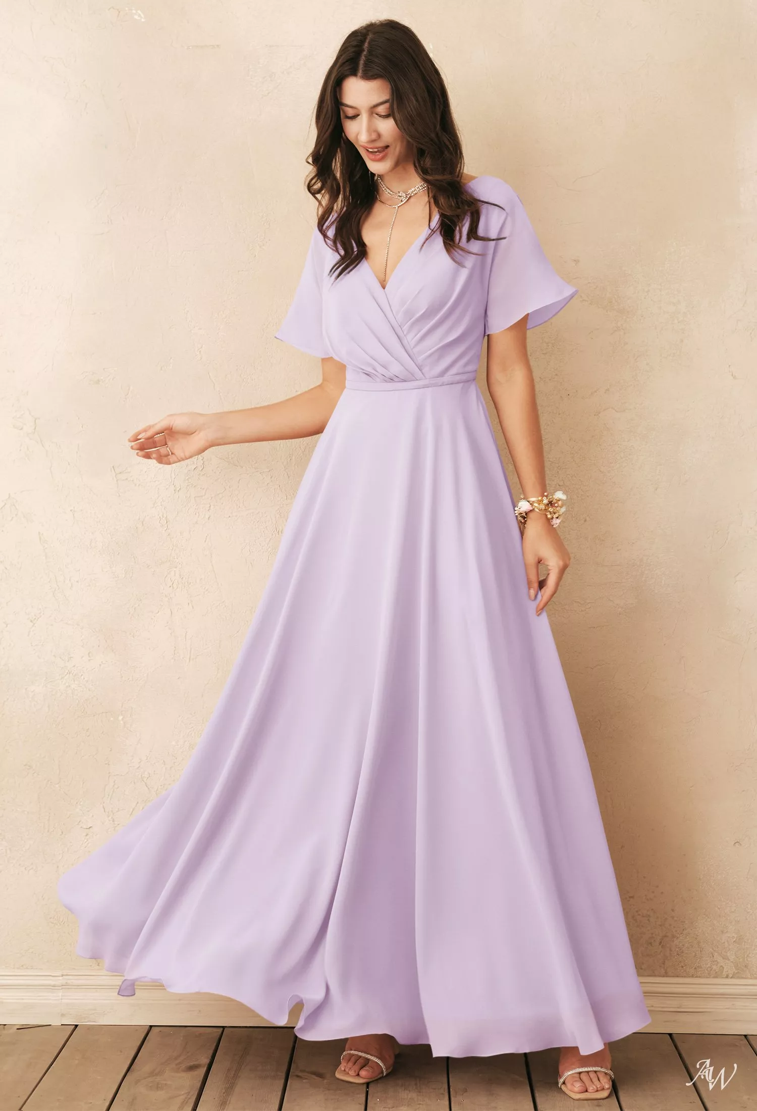 AW Ginny Lilac Bridesmaid Dresses | AW.Bridal