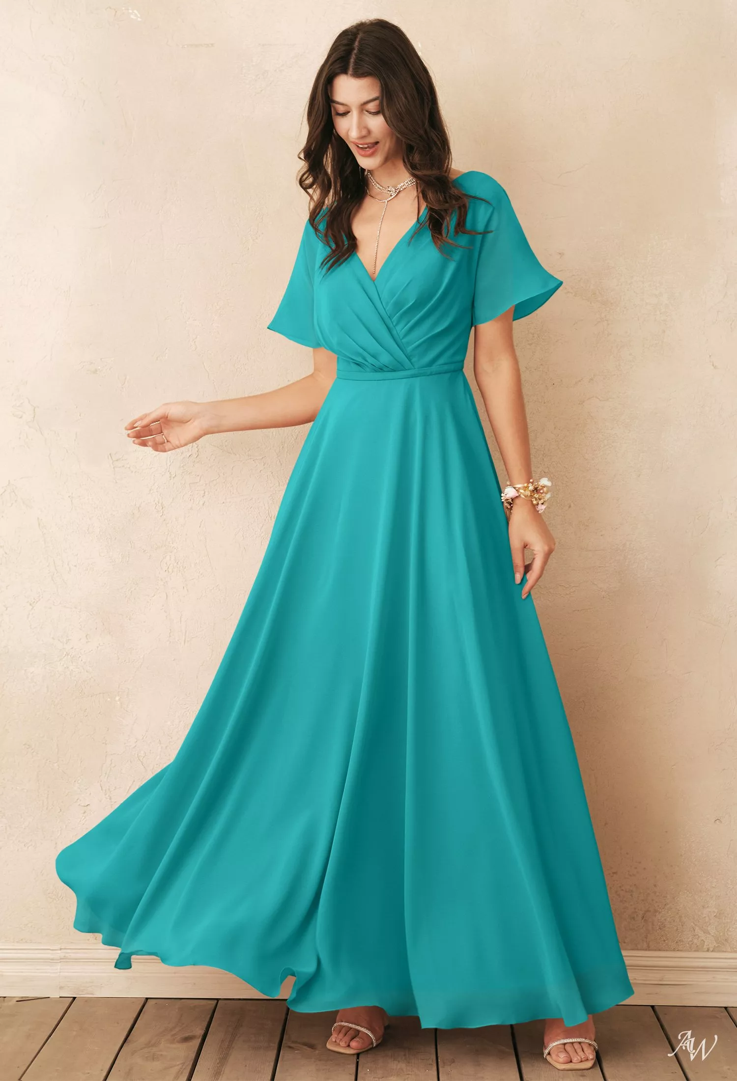 brown dresses for prom Chic A-line Straps Ankle-length Unique Brown Prom Dresses Evening Dres –  SELINADRESS