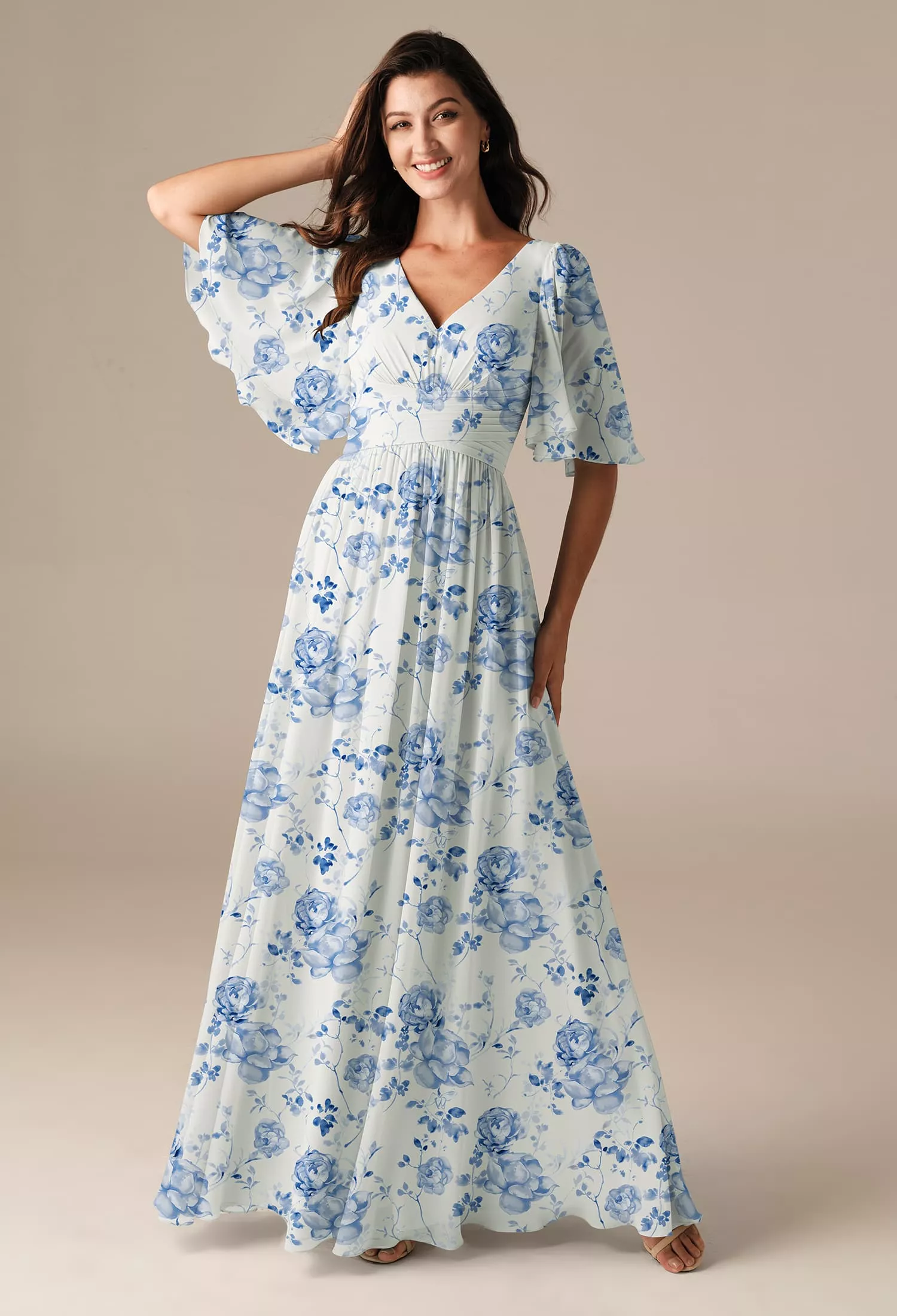 country floral bridesmaid dresses Eliza Maxi Dress, in Light Pink Light Taffeta, Size: XS | Show Me Your Mumu main image 0