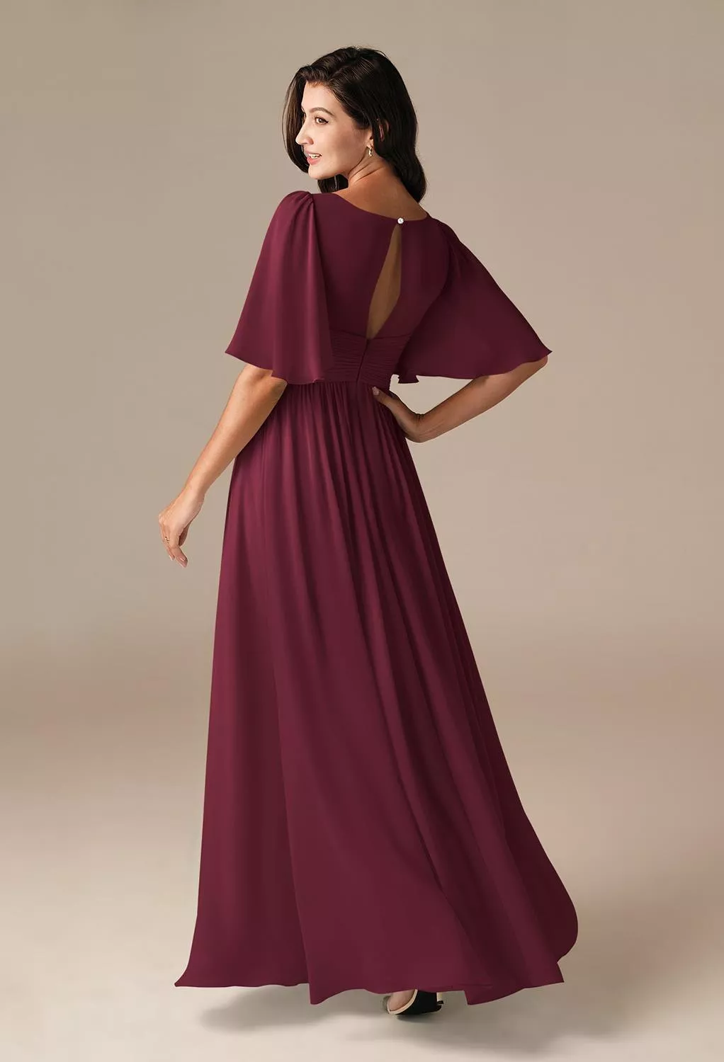 princess polly baby blue dress Burgundy Wedding Guest Dresses main image 0