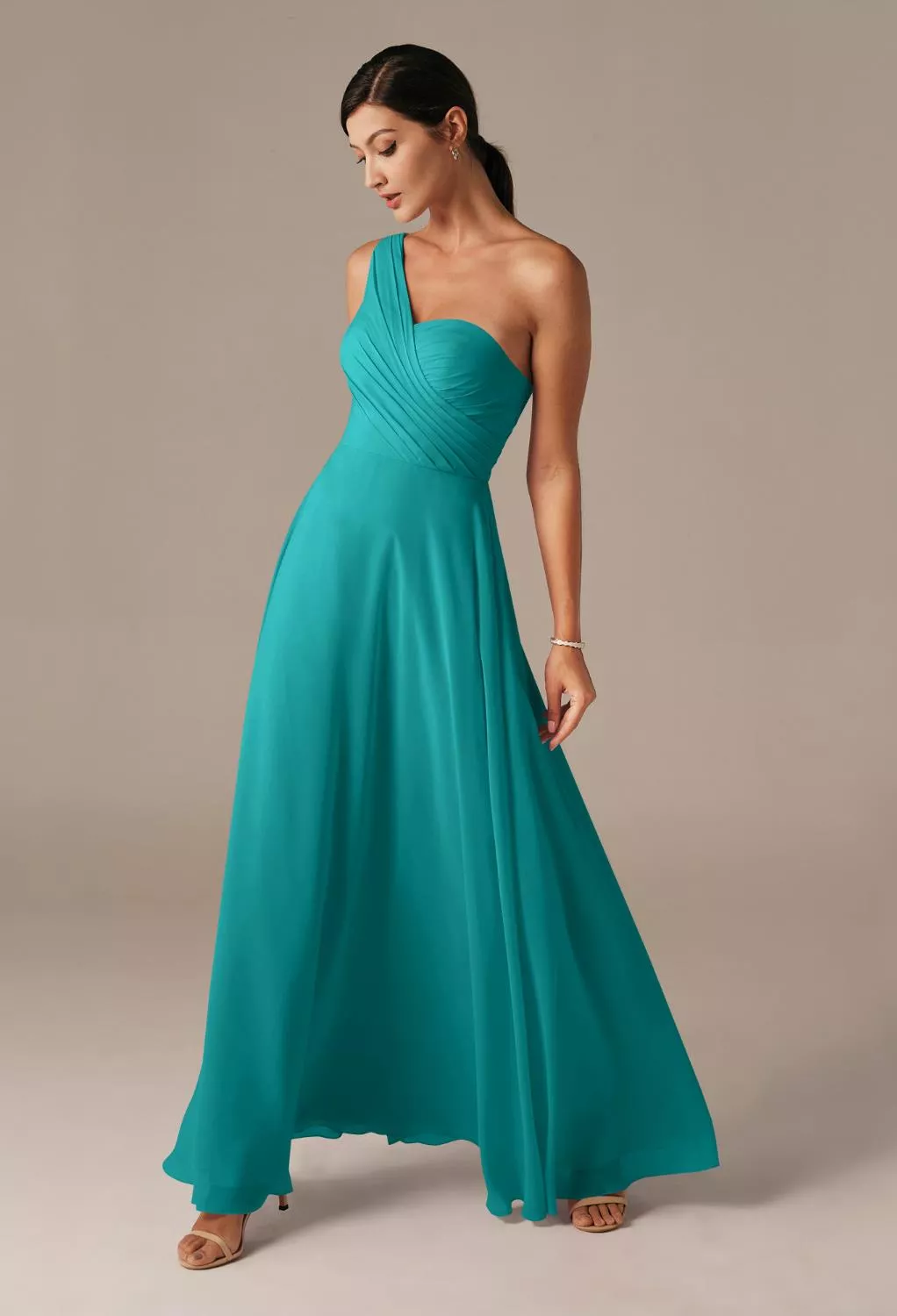 lilac bridesmaid dresses under 100 BABARONI Halter Chiffon Maxi Dress of Bridesmaid Lilac, Lilac / US0 main image 0