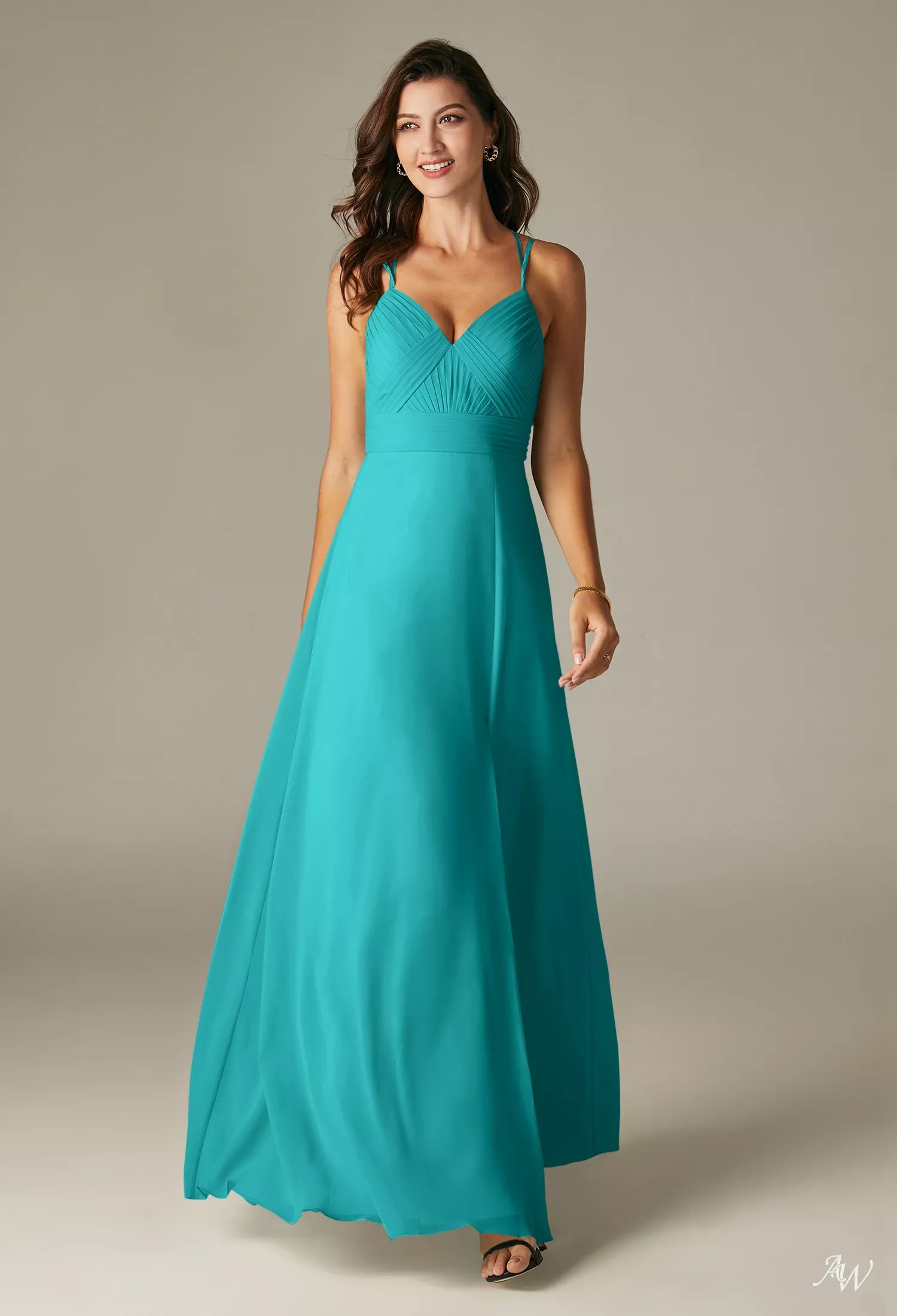 AW Dixie Turquoise Bridesmaid Dresses