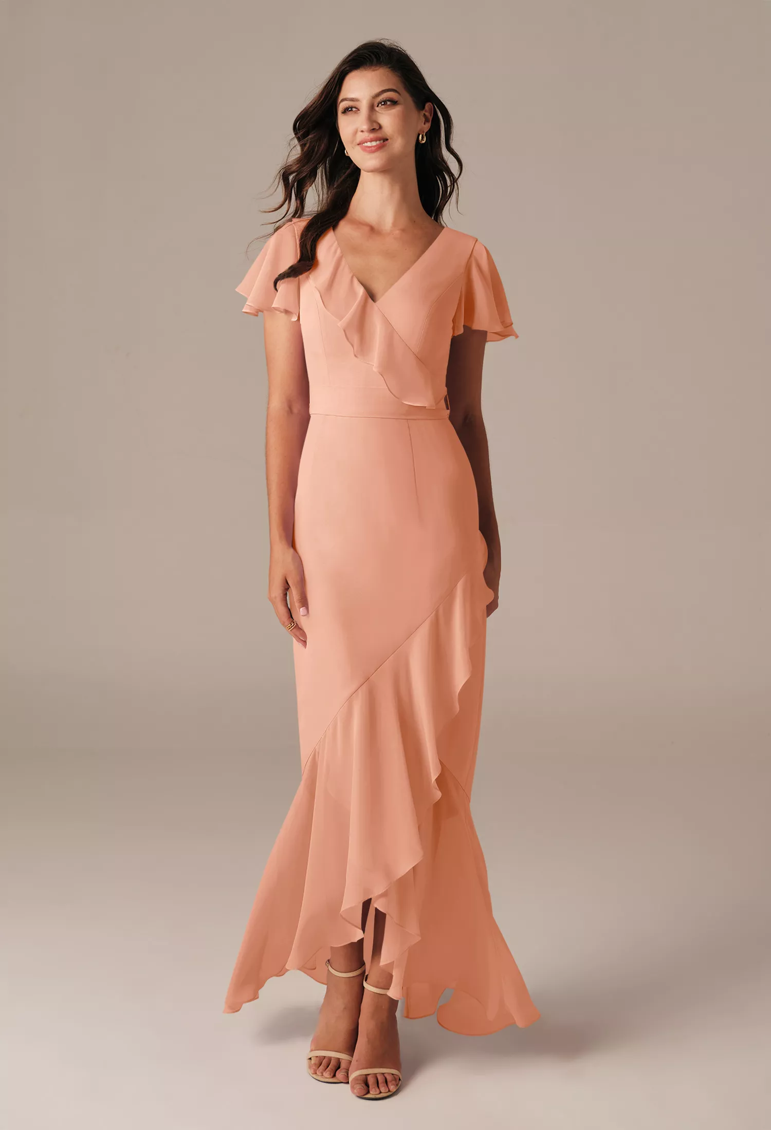 pink and burgundy bridesmaid dresses Mismatched Fuchsia Satin Mermaid Long Bridesmaid Dresses , MRB0009 –  MarryLover main image 0