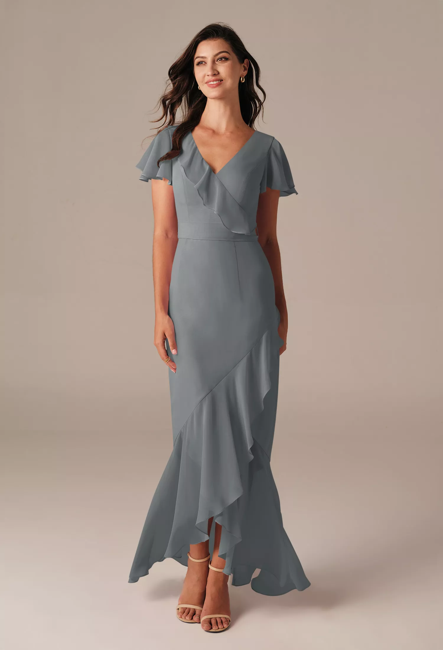 chiffon maxi dress online india Buy Purple for Women in The base color of Size:14 years US numeric Mismatched Mermaid Sexy Slit blue_flowery_dress
