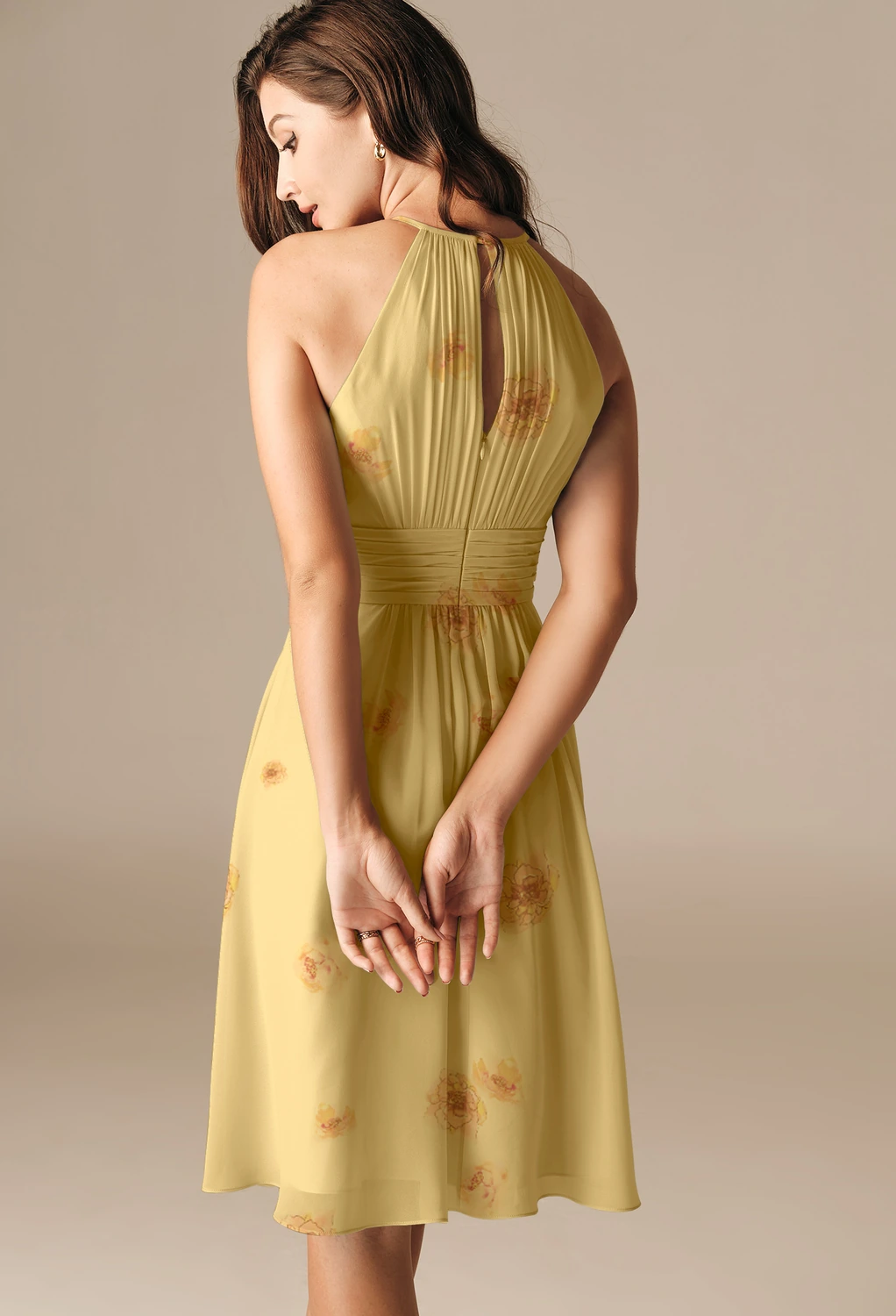Golden Peony Short Graduation Dresses | AW.Bridal