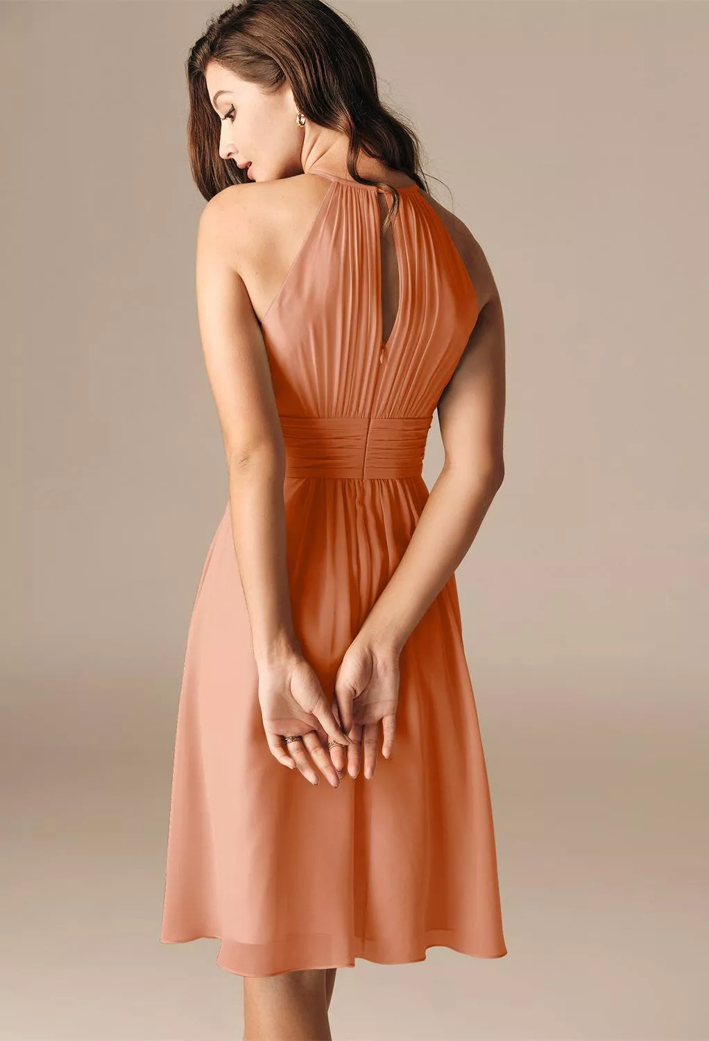 peach dress for graduation White Eyelet Puff Sleeve Babydoll Mini Dress main image 0