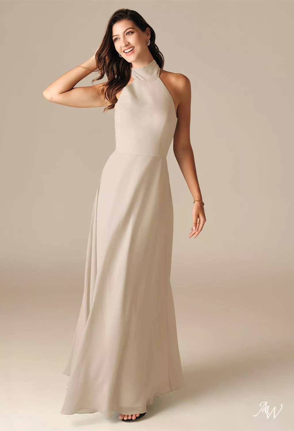 anasazi bridesmaid dresses AW Adrienne Biscotti Satin