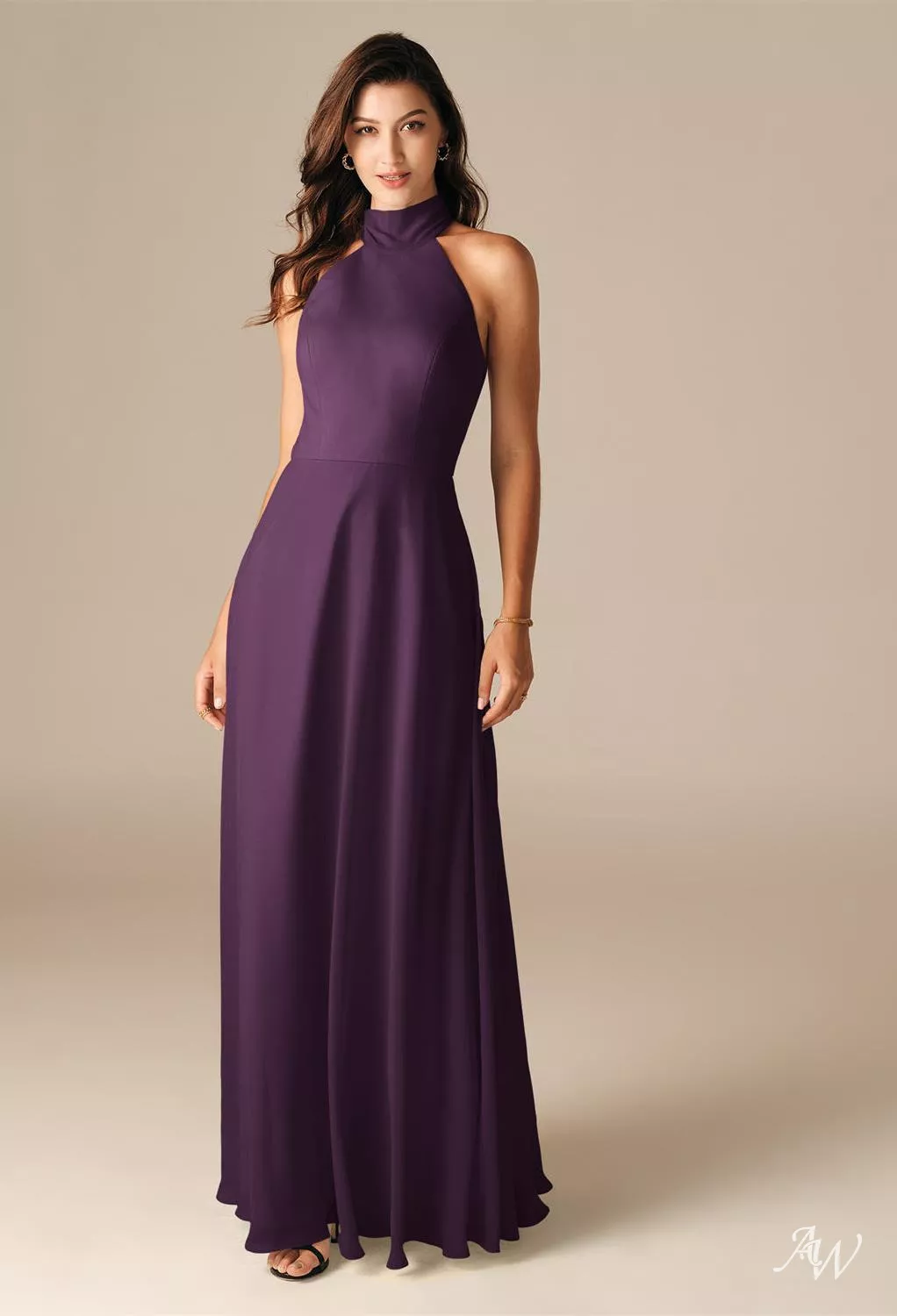AW Adrienne Grape Bridesmaid Dresses | AW.Bridal