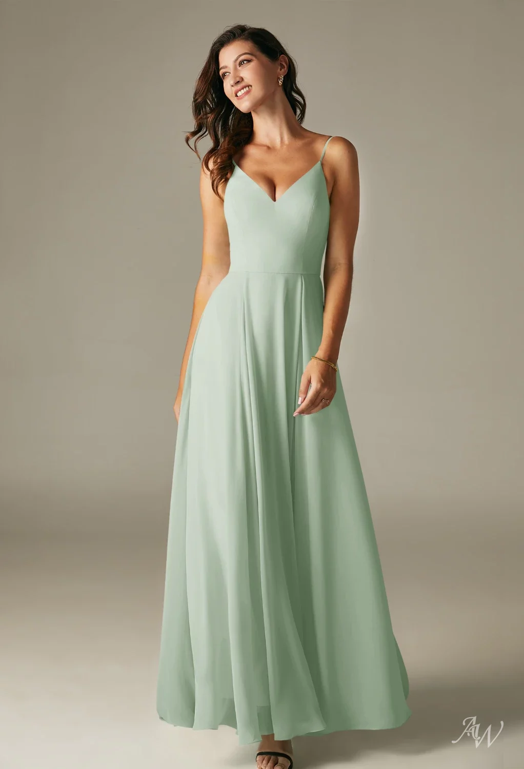 evie bridesmaid dress Knot Detail Chiffon Bridesmaid Dress main image 1