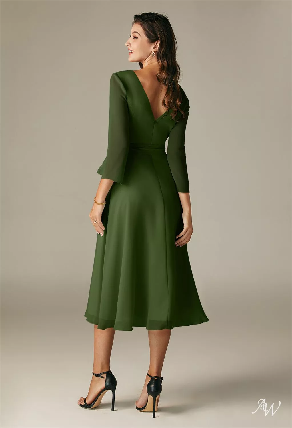 green emerald velvet dress Ready For It All Olive Green Leaf Printed Midi Dress – Shop the Mint