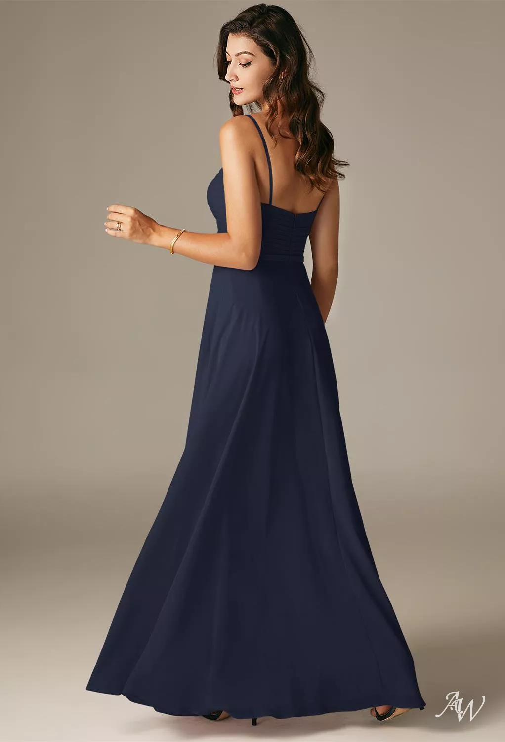 bridesmaid dresses in georgia AW.Bridal A-line Sweetheart Neckline Floor Length Sleeveless Spaghetti Straps Long Dress Dark Navy Size 18 MELBOURNE NASHVILLE MUSIC TOUR Black Colour:LEMON line Fabric