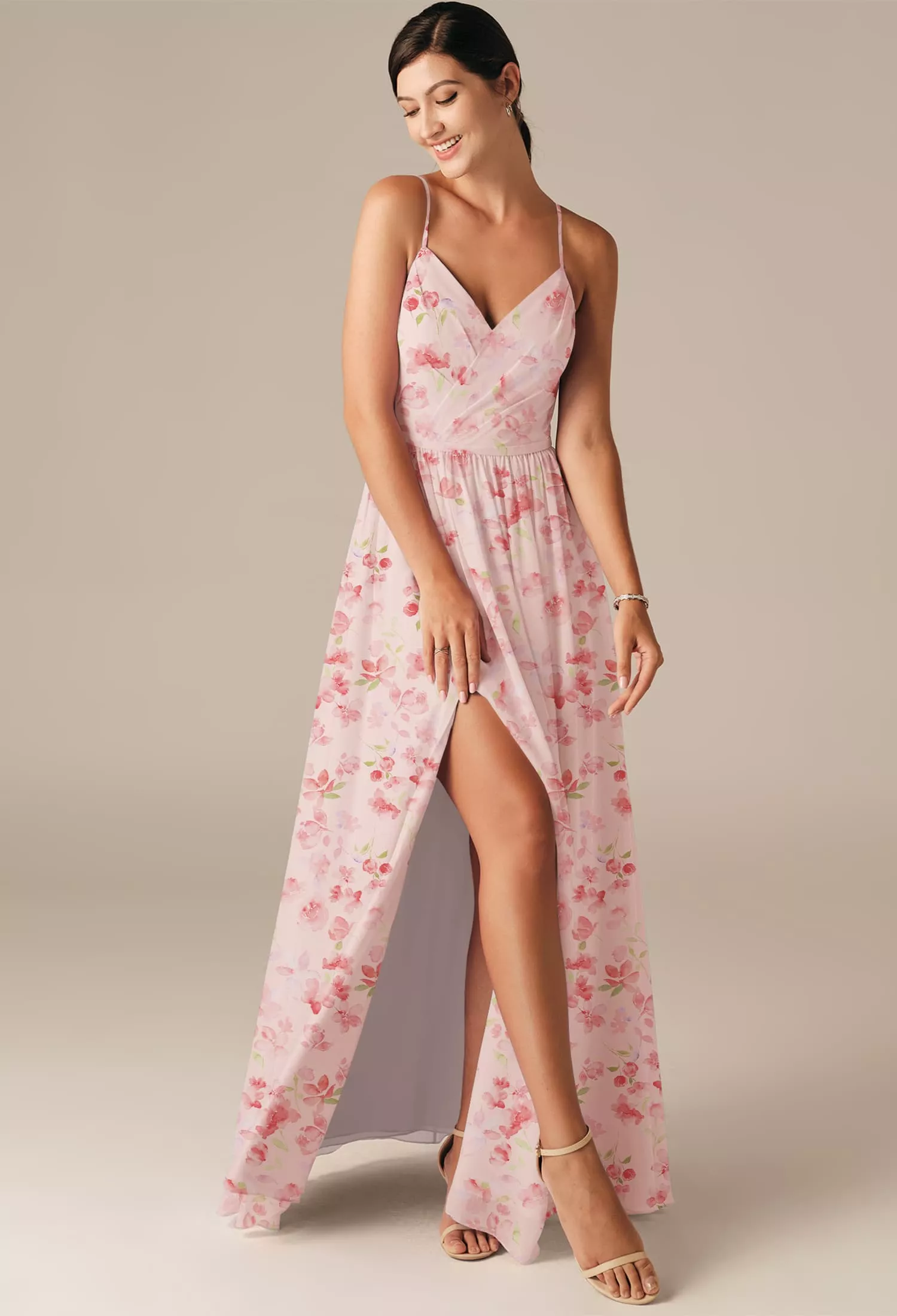 strapless open back dress Pinkblush Maternity Solid Off Shoulder Maxi Dress main image 1