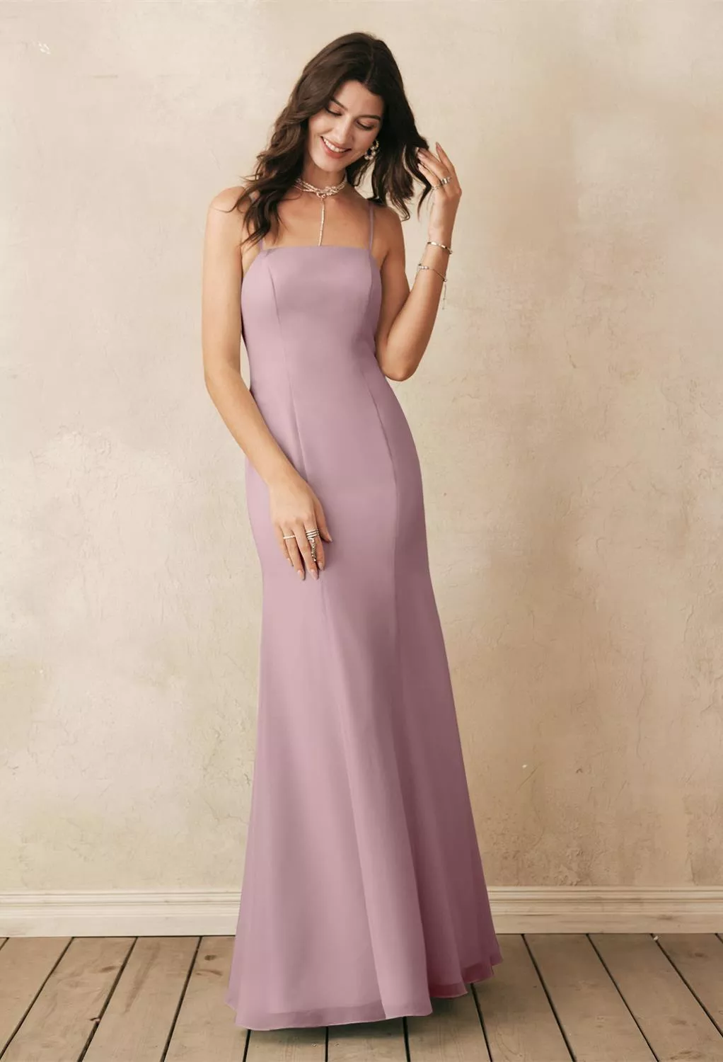 bridesmaid dresses grand rapids mi Made in USA Wisteria/Mauve Infinity Dress Bridesmaid Multiway Convertible Dress Made in USA +36 Colors main image 1