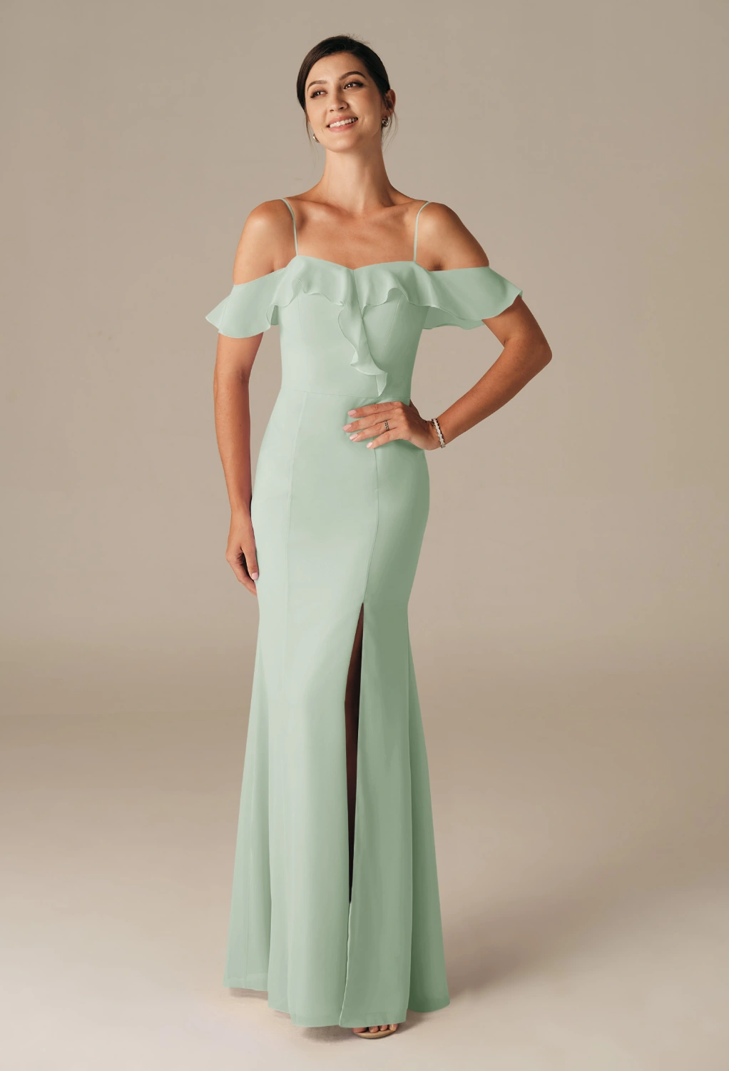 Sage Green, Dusty Sage, Chiffon Bridesmaid Dresses Page 5 | AW.Bridal