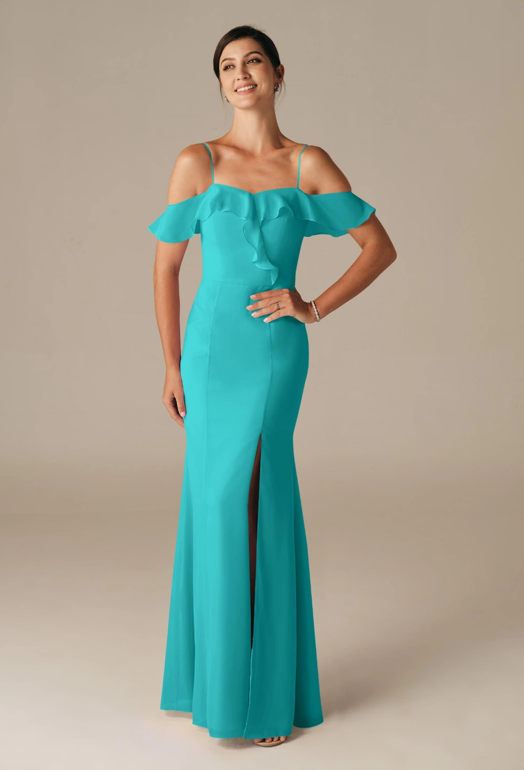 Turquoise Casual Wedding Guest Dresses | AW.Bridal