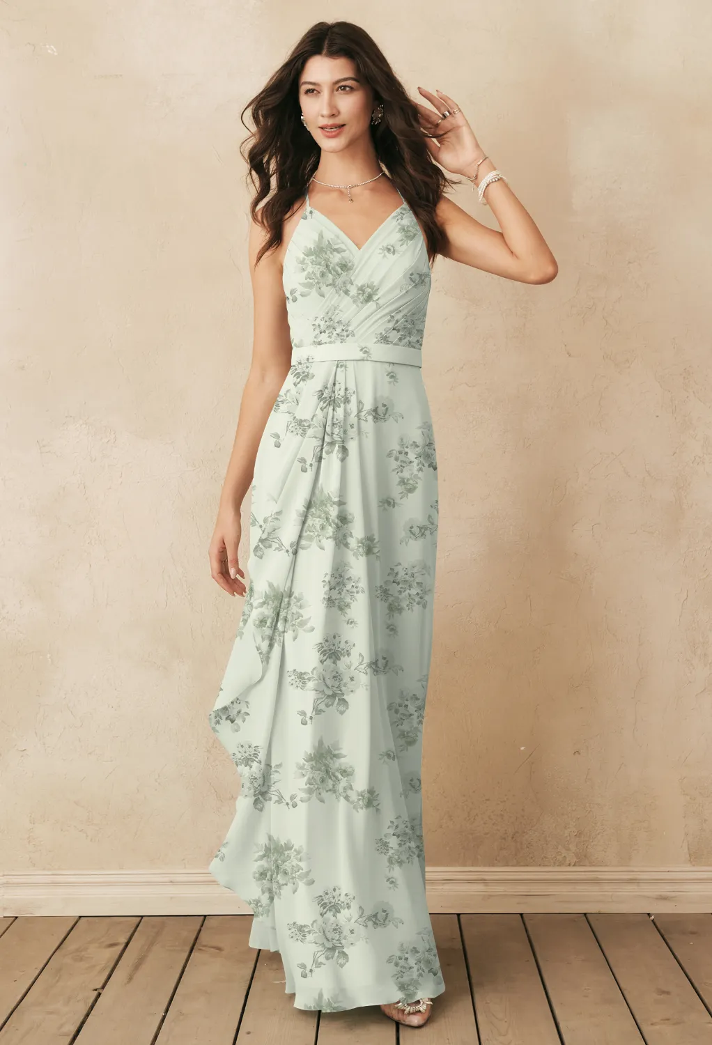 white christmas dresses Cerin | Pale Pistachio main image 0
