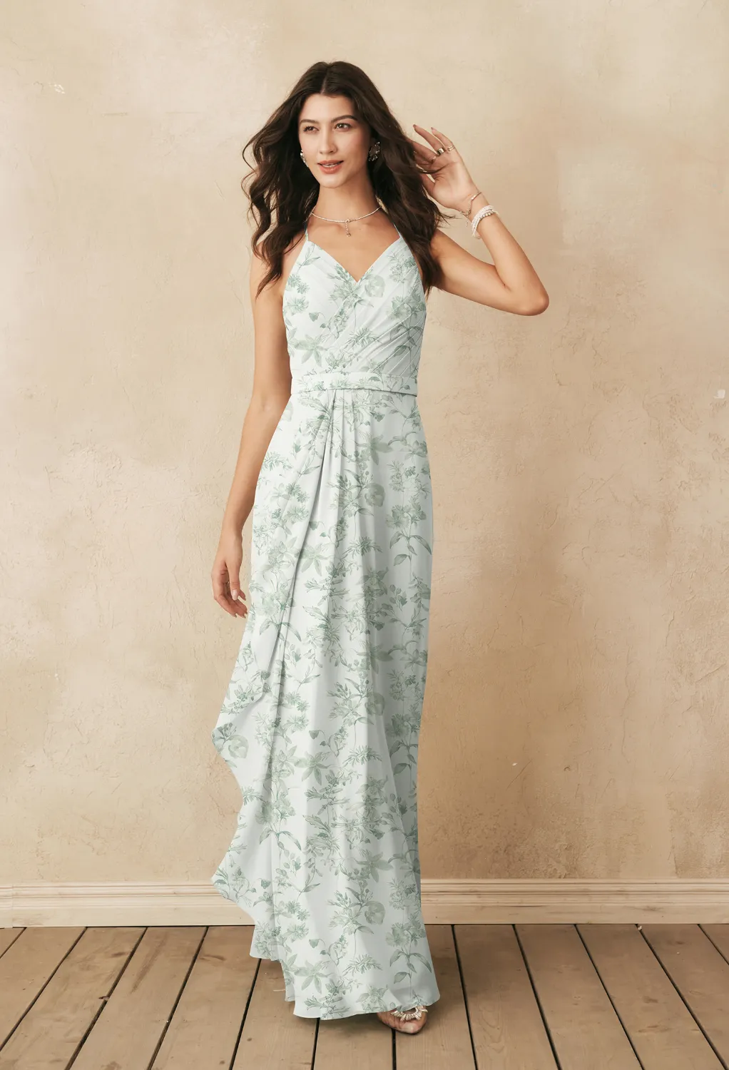 Verdant Wilds, Green Floral Floral Bridesmaid Dresses | AW.Bridal