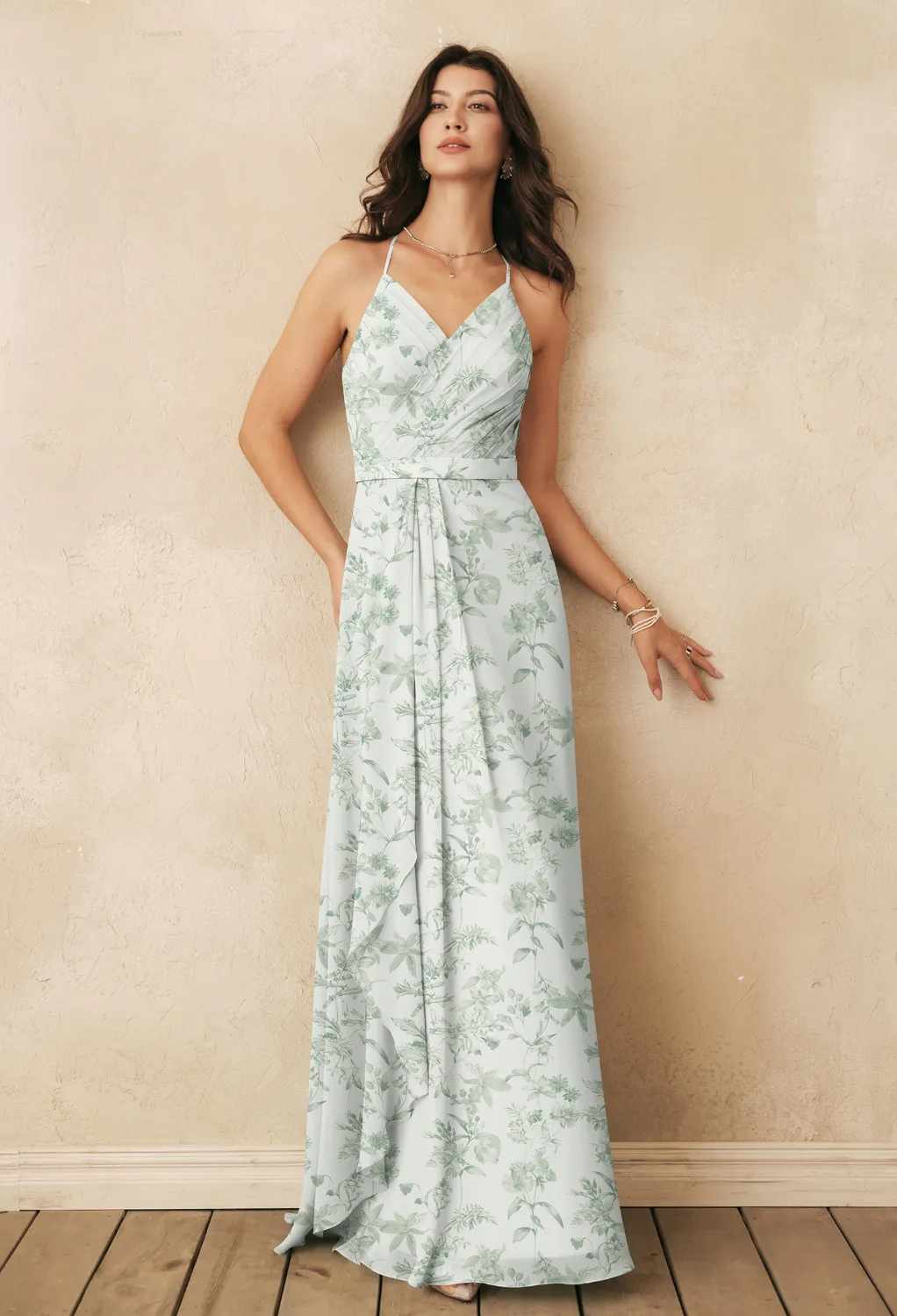 Verdant Wilds, Green Floral Floral Bridesmaid Dresses | AW.Bridal